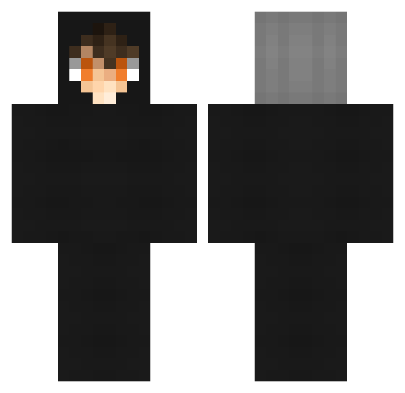 xsteelcheese79 Minecraft skin, front and back view