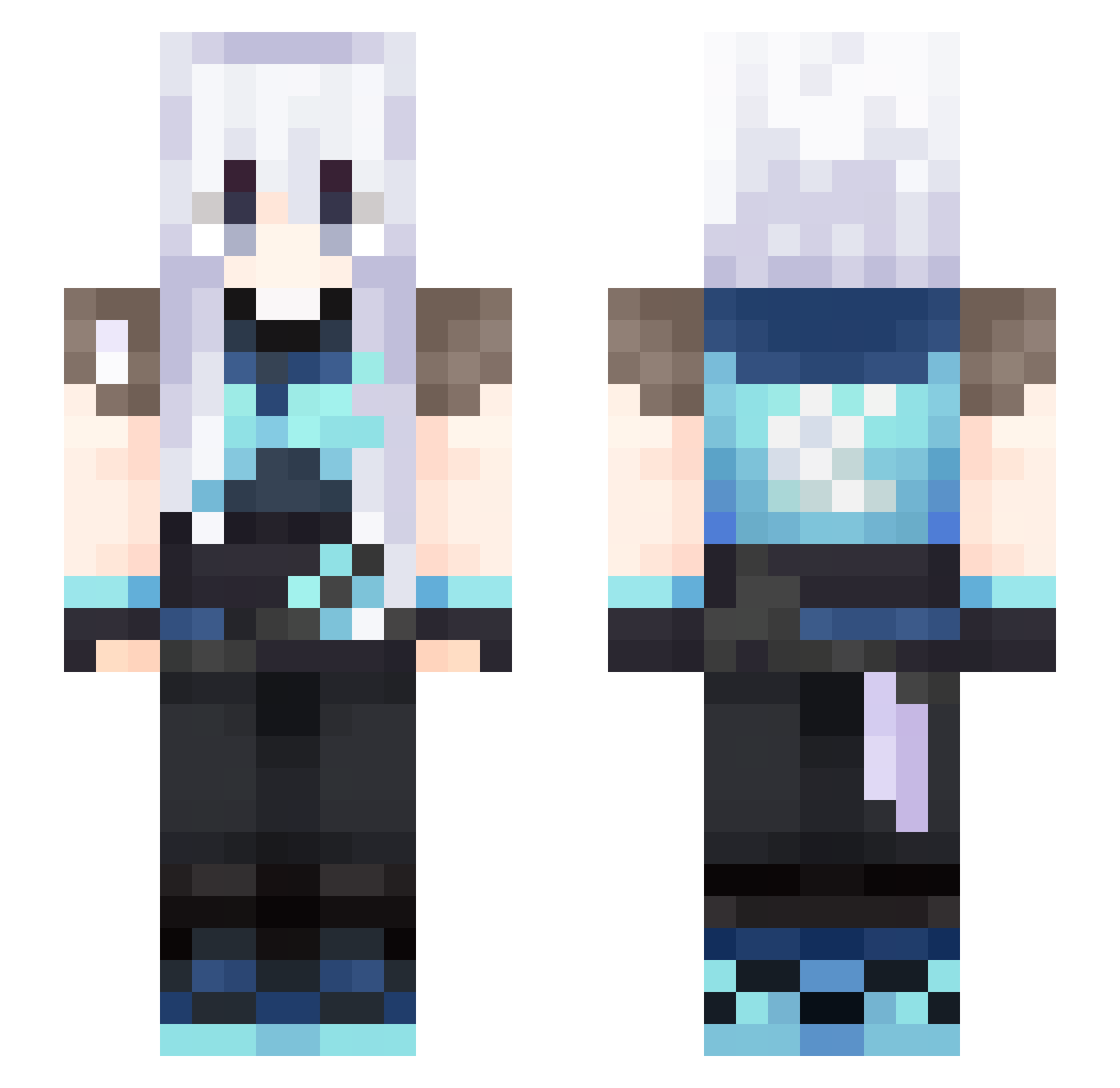 tanglingfeng Minecraft skin, front and back view
