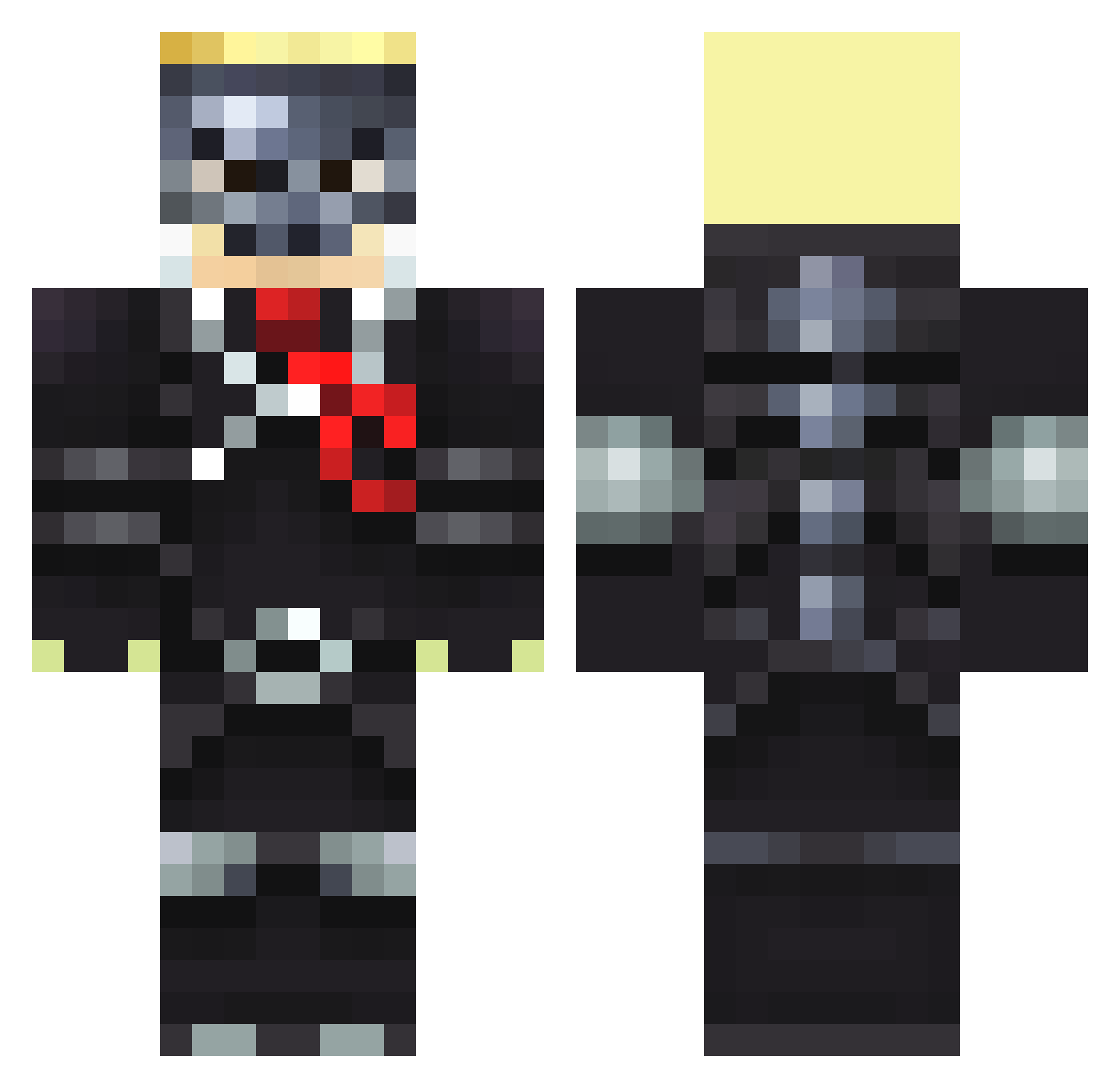 DanganNoah Minecraft skin, front and back view