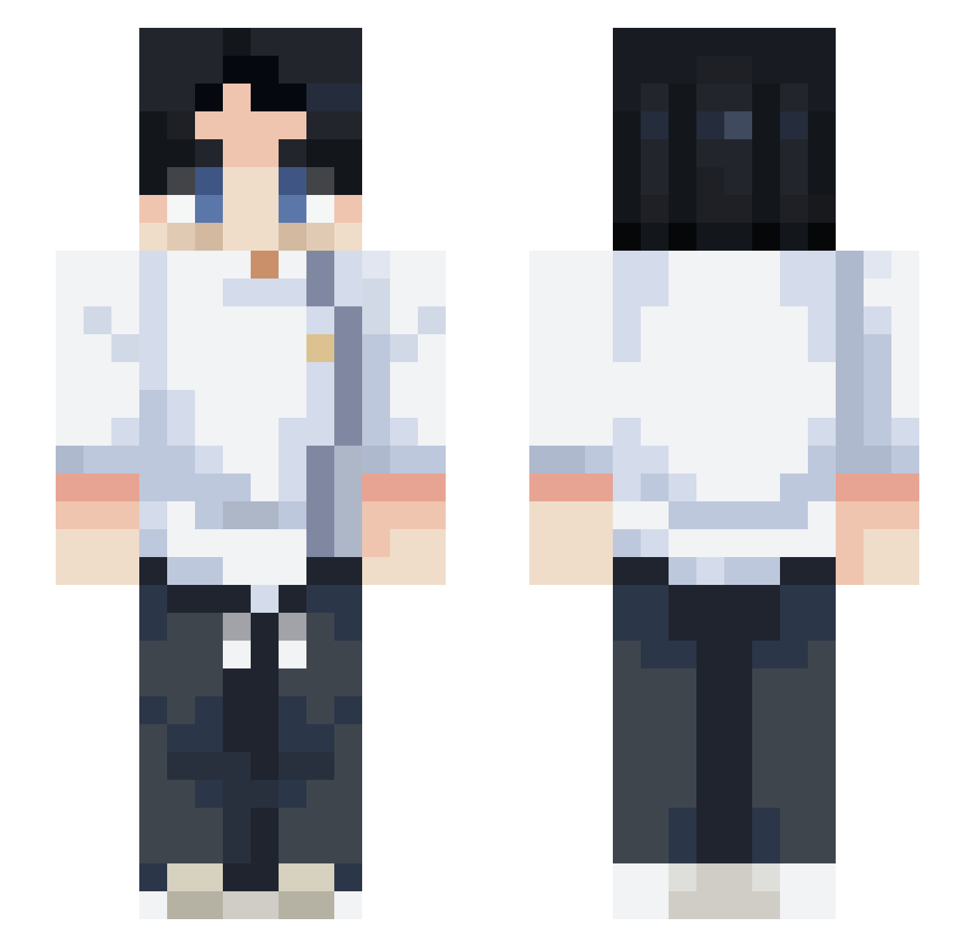 JacksonDanielsZ Minecraft skin, front and back view