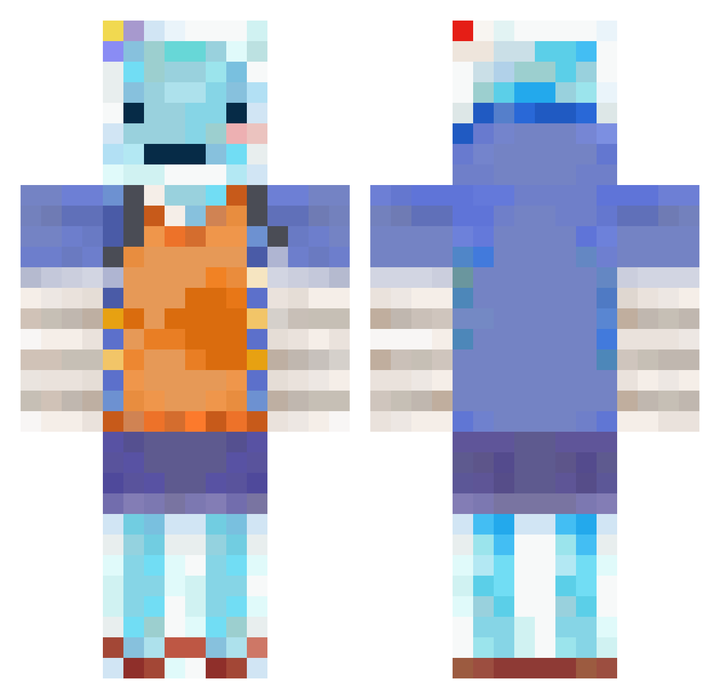 Someone1240 Minecraft skin, front and back view