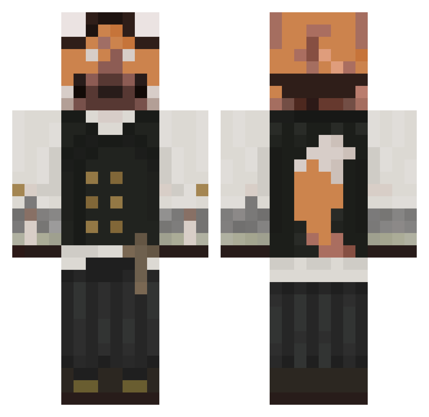c_grxce12 Minecraft skin, front and back view