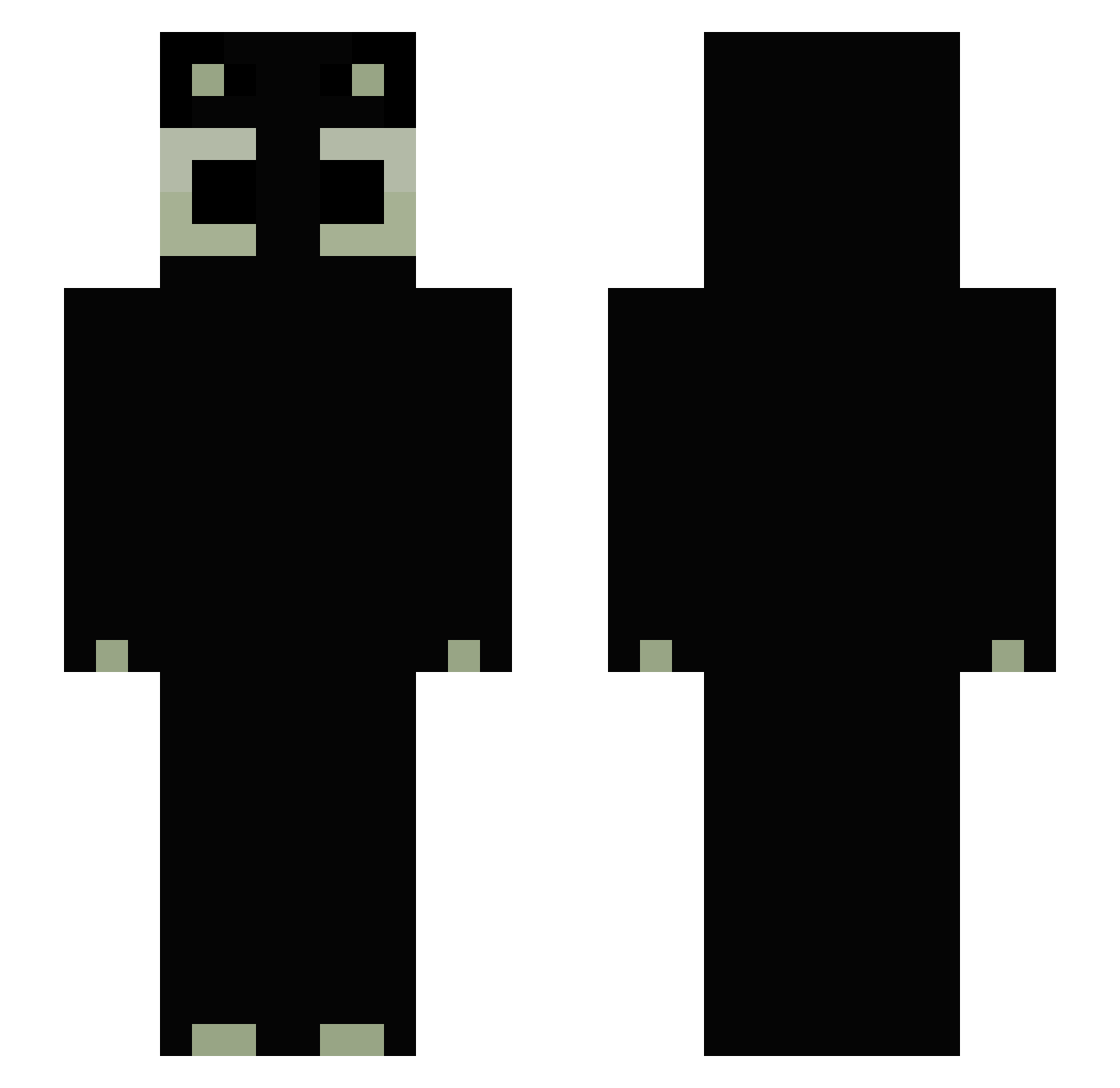 Vmoon_3 Minecraft skin, front and back view