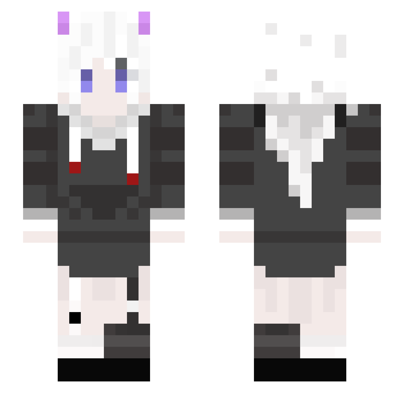 muxuyi Minecraft skin, front and back view