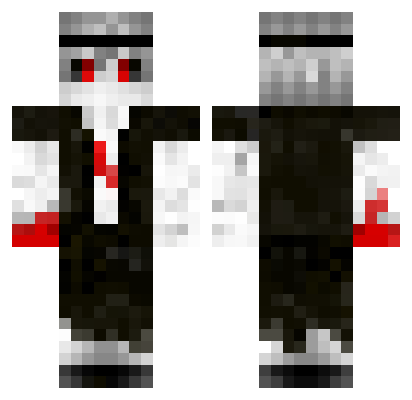Dermons_ Minecraft skin, front and back view
