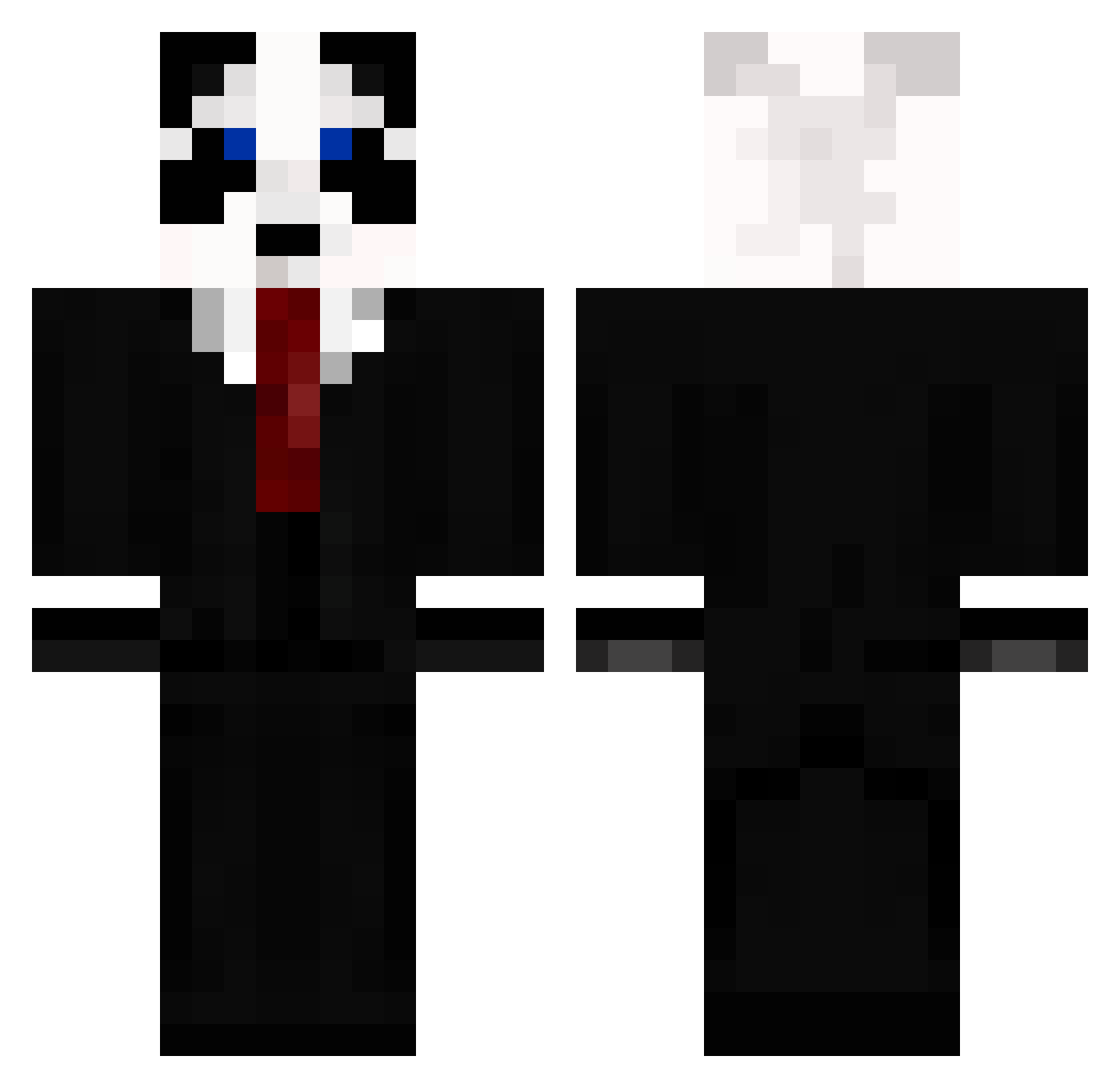 KyRoReaperZz Minecraft skin, front and back view