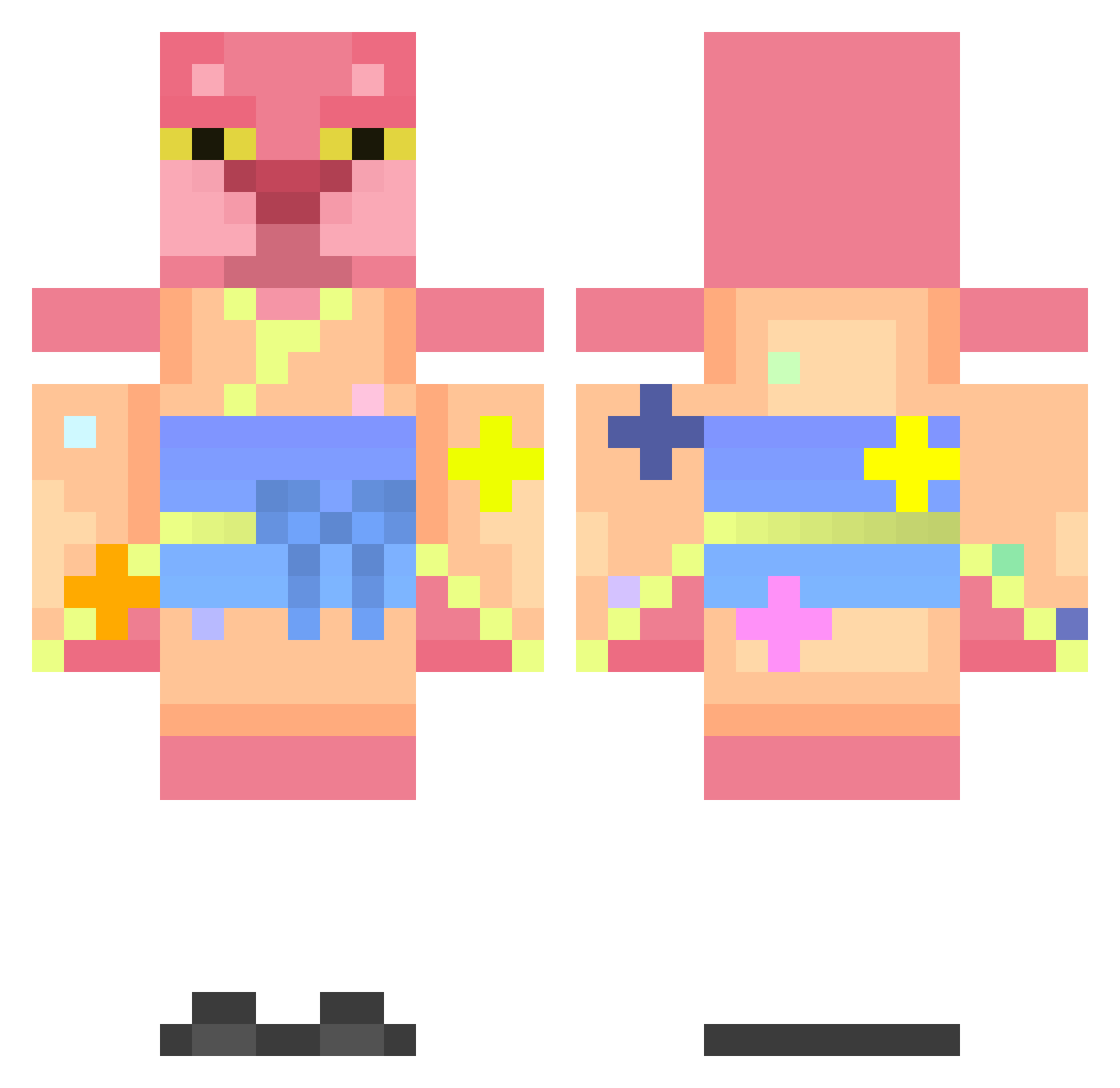 pansyaaaaa Minecraft skin, front and back view