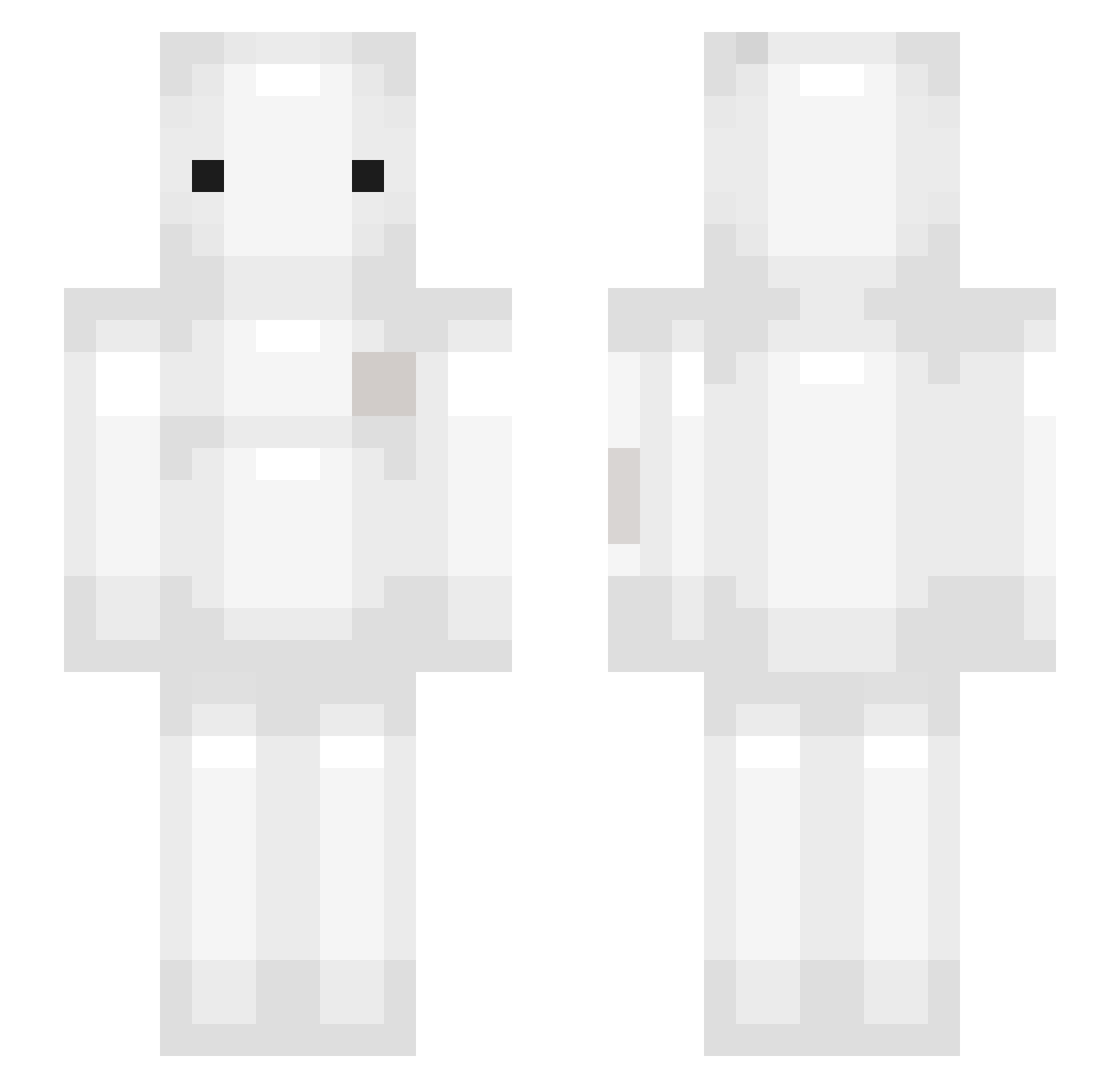 reonzzi Minecraft skin, front and back view