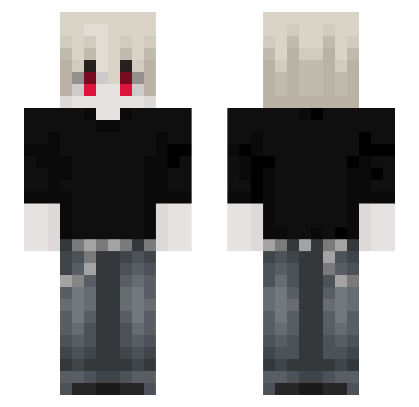 INOPI_INOY Minecraft skin, front and back view