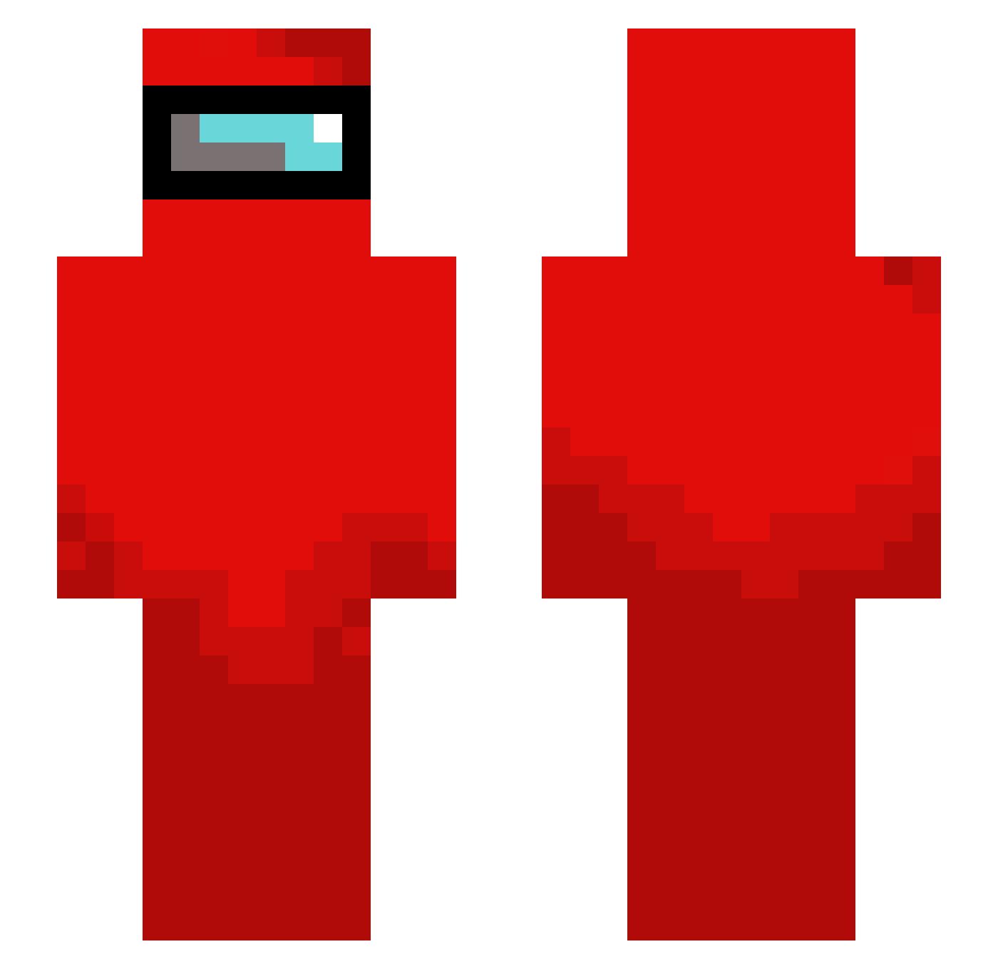 GloriaBorgor Minecraft skin, front and back view