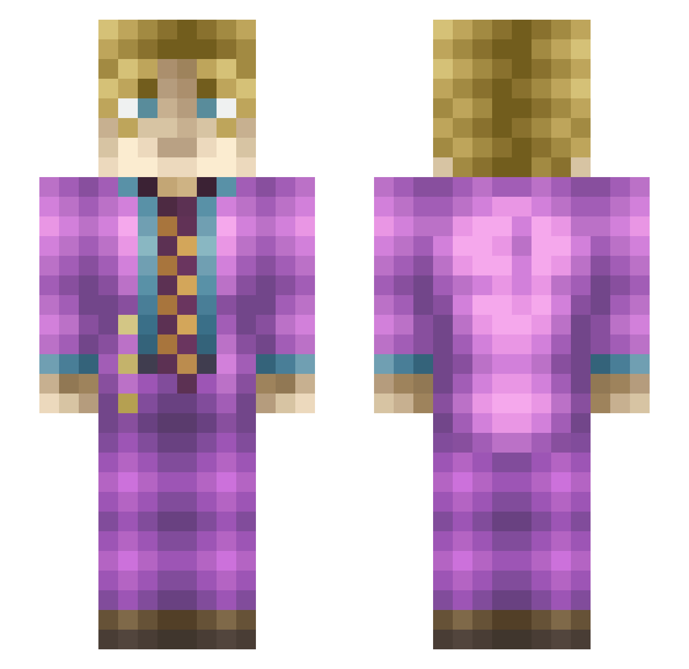 sjdsvgdu Minecraft skin, front and back view