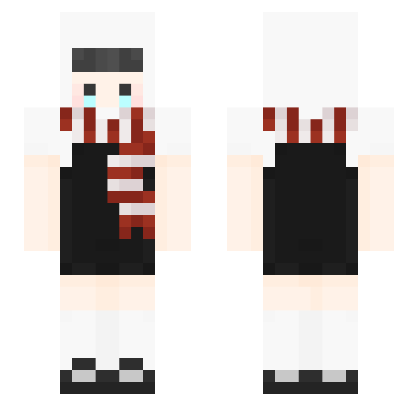 gustnddl Minecraft skin, front and back view