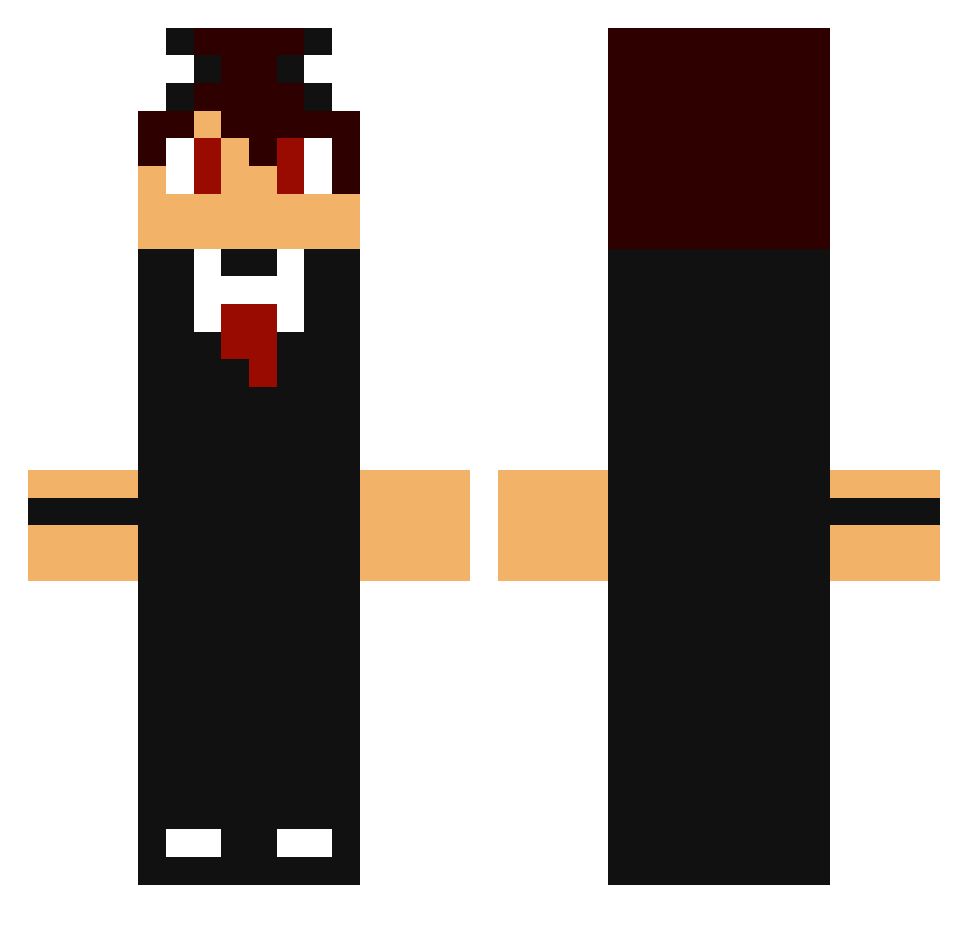BYDEMIRR35 Minecraft skin, front and back view