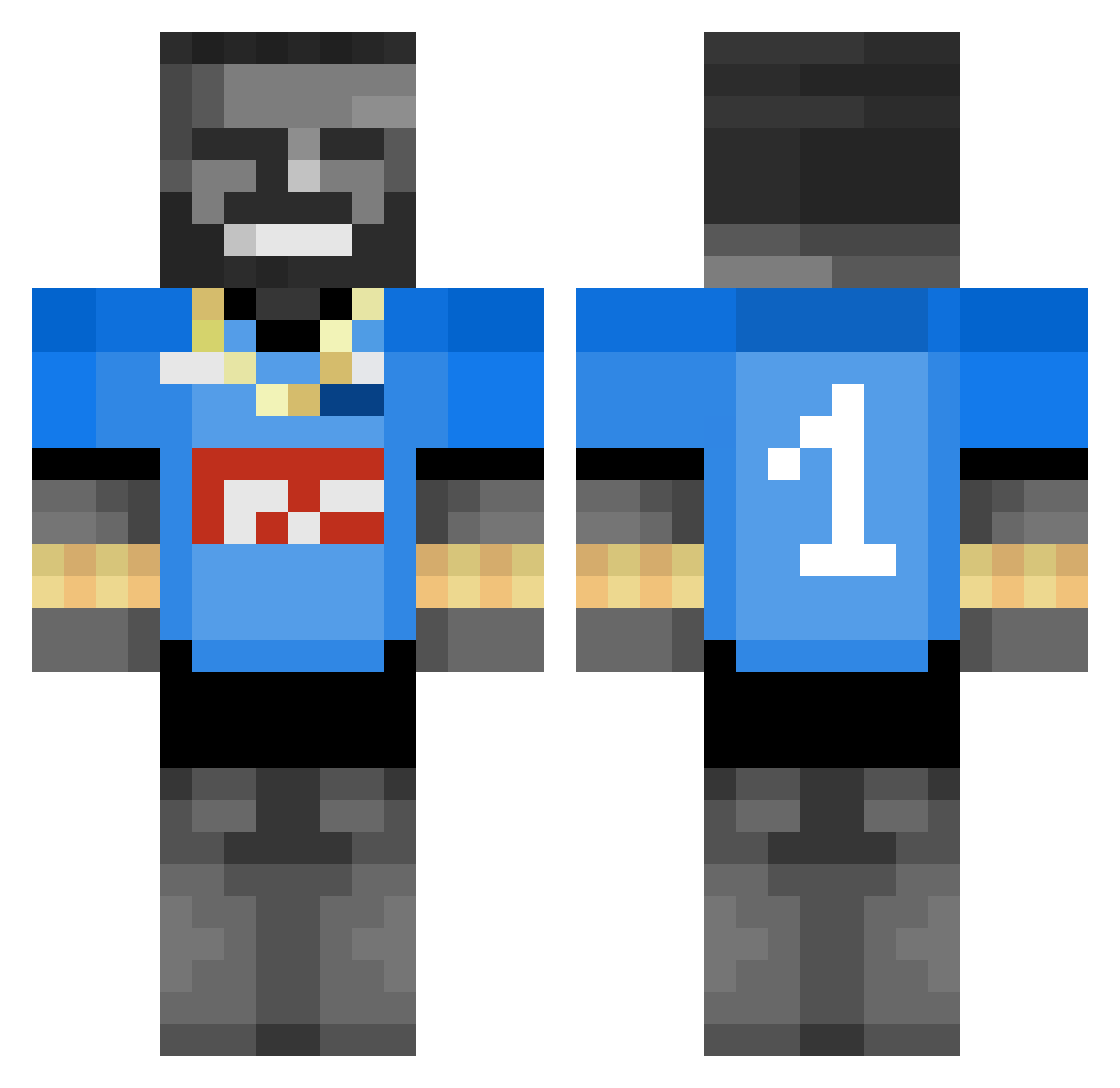 Don_Laba Minecraft skin, front and back view