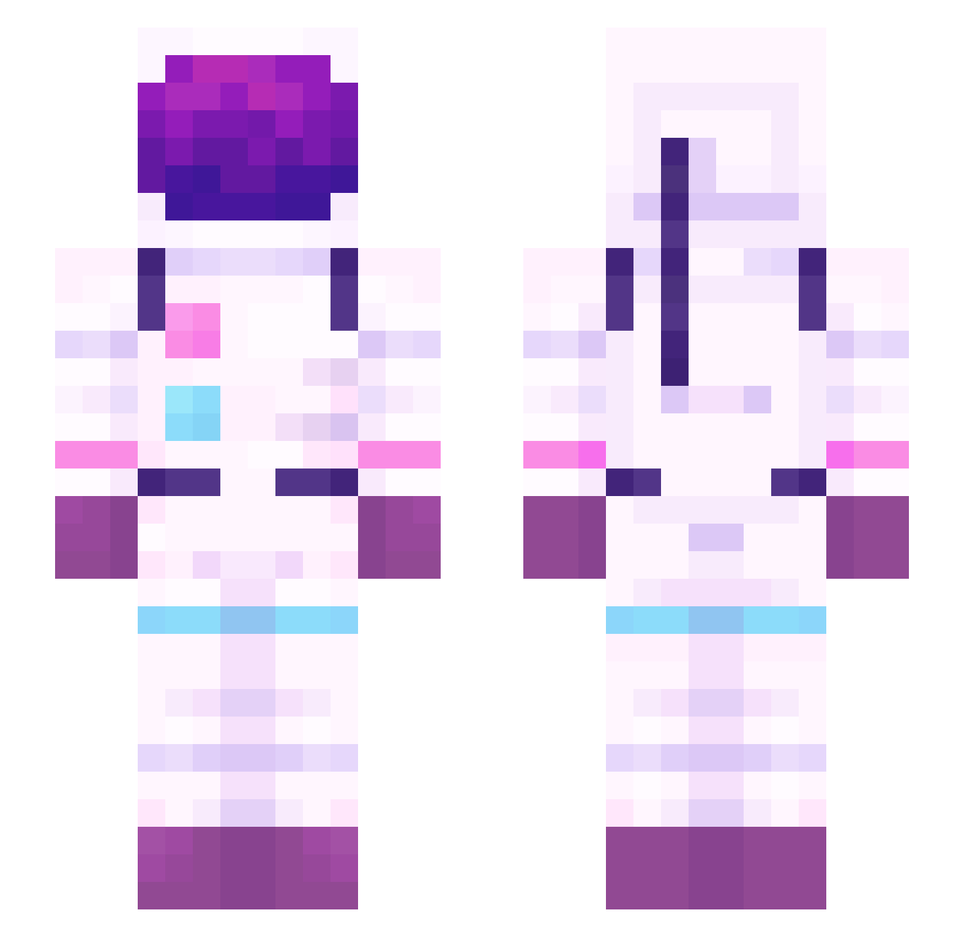 timmipoopoo Minecraft skin, front and back view