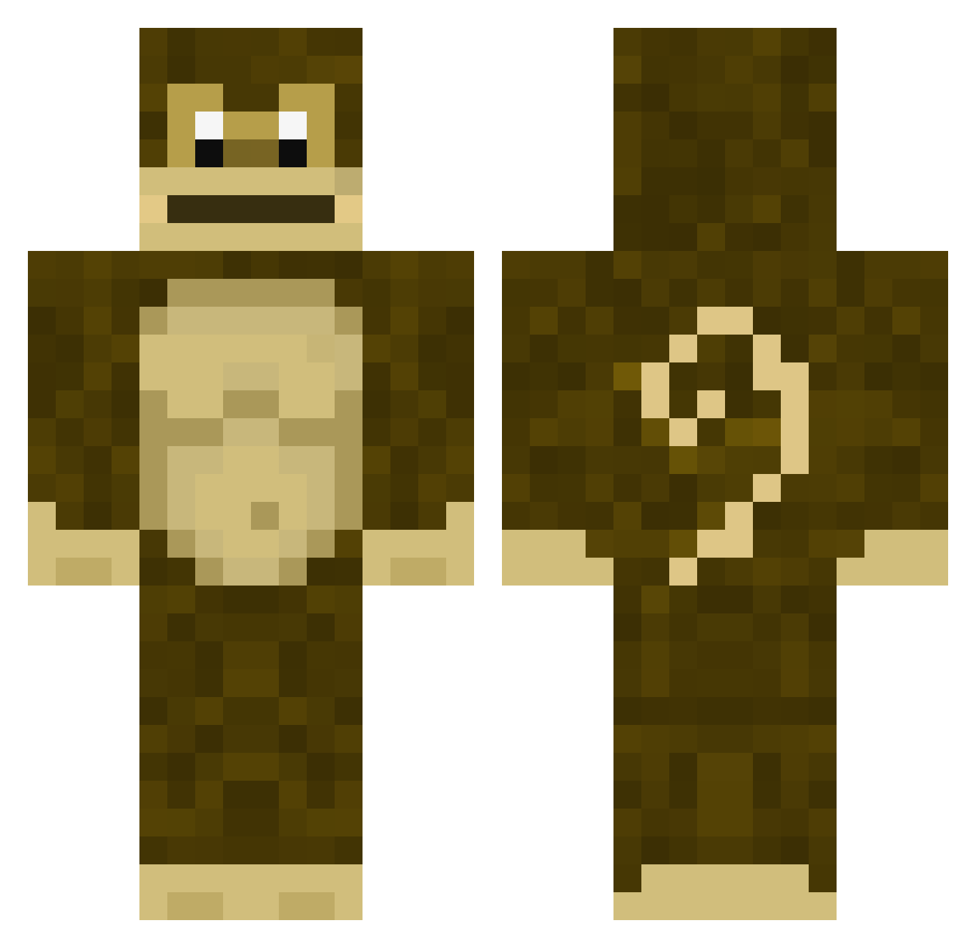 DOHYUNCHA2 Minecraft skin, front and back view
