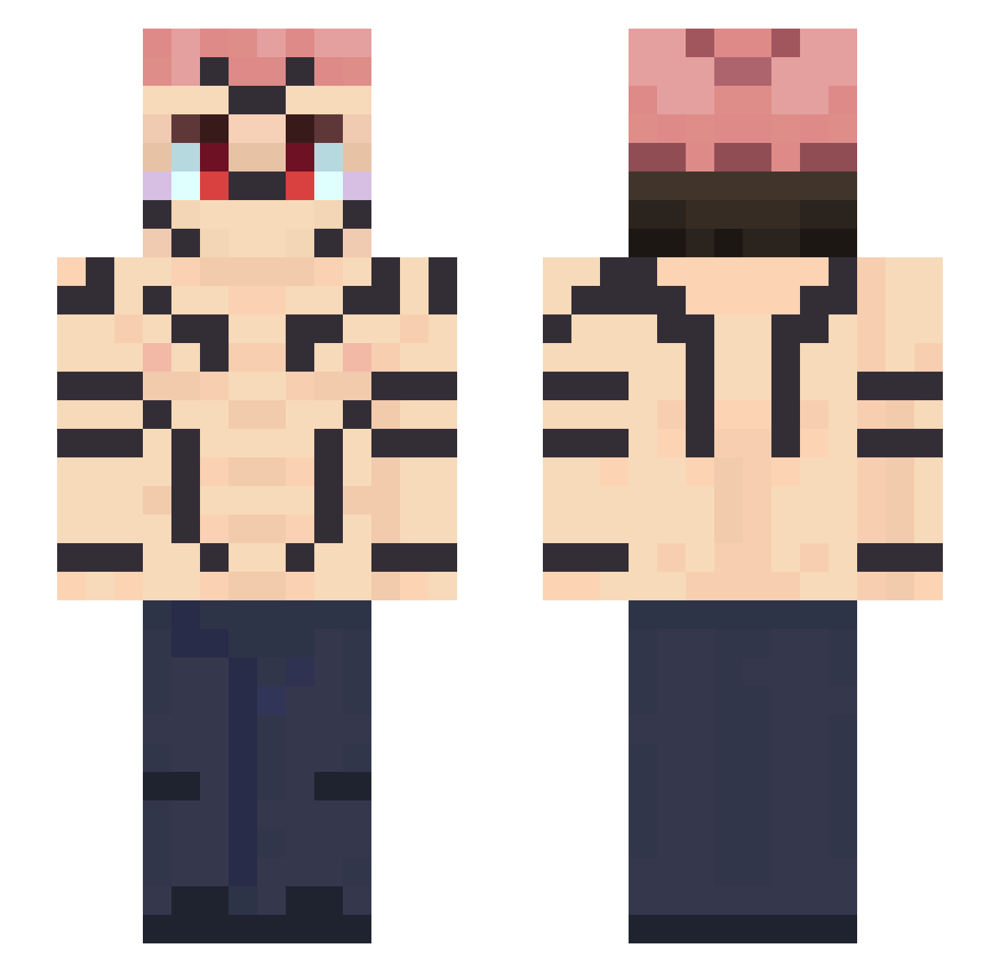 Juliana_22 Minecraft skin, front and back view
