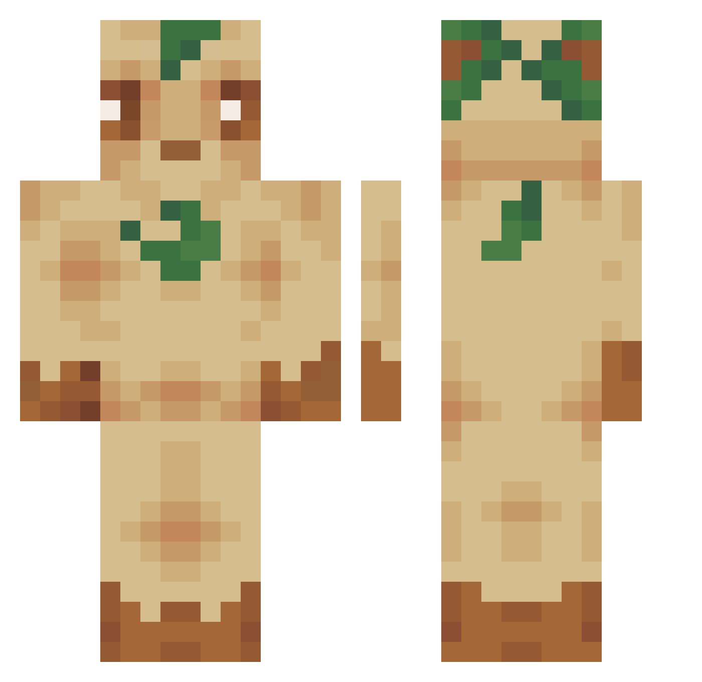 wwwelienwww Minecraft skin, front and back view
