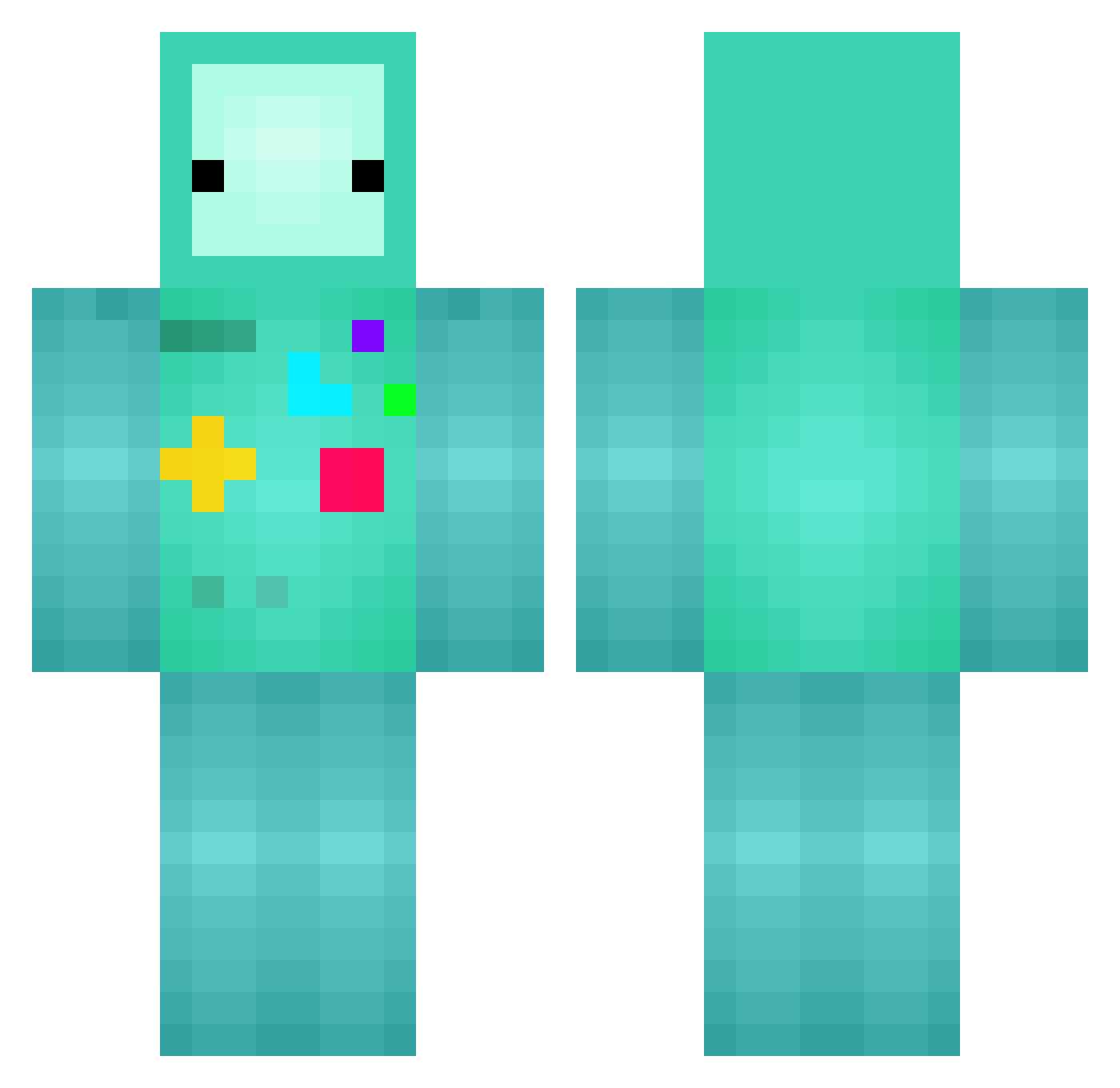 ZbigniewShaboza Minecraft skin, front and back view