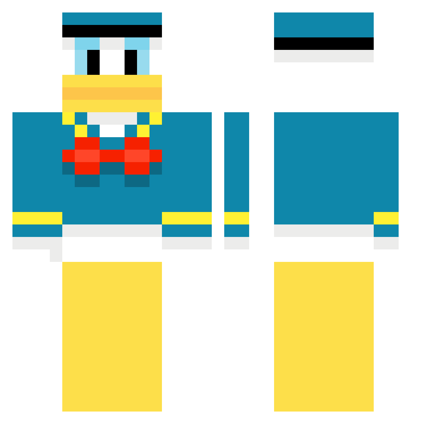 razorsharp456 Minecraft skin, front and back view