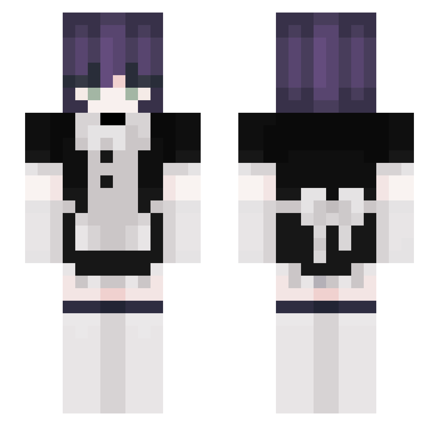 AnilSinclair Minecraft skin, front and back view