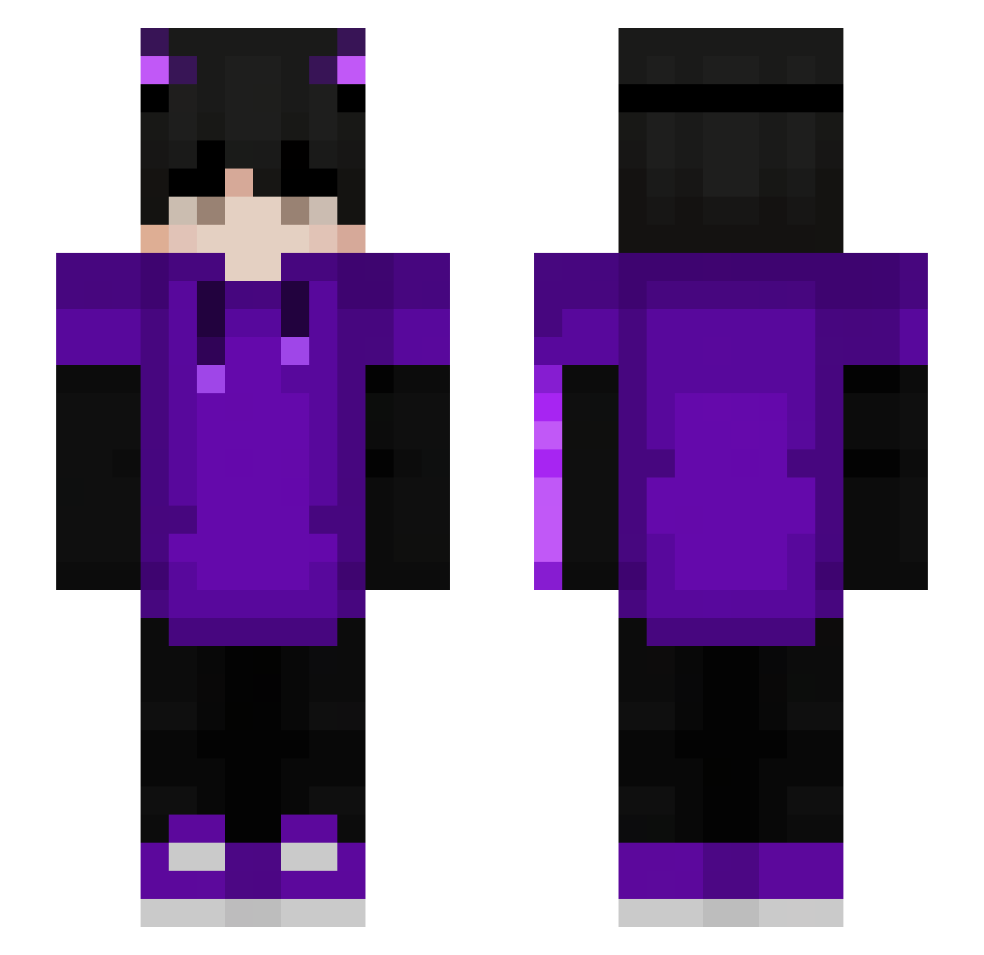 ElFrankaster132 Minecraft skin, front and back view