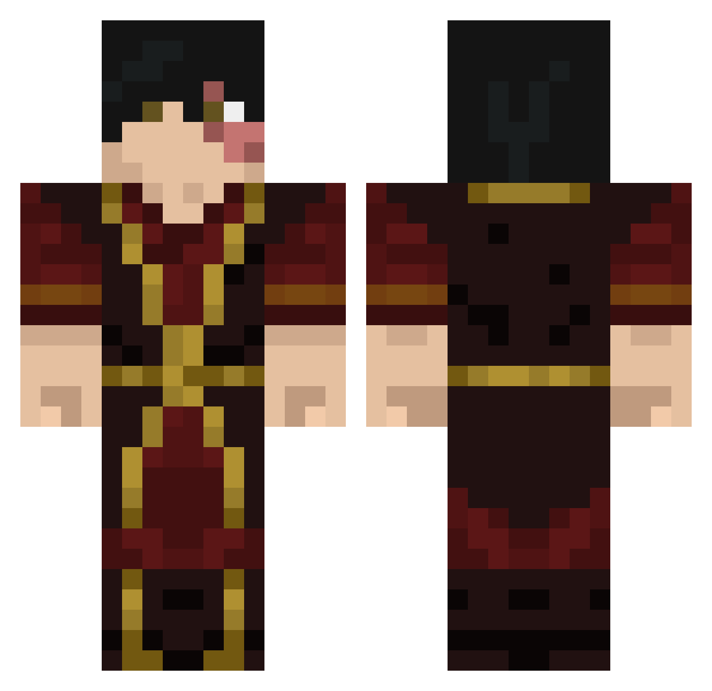 Fabian231211 Minecraft skin, front and back view
