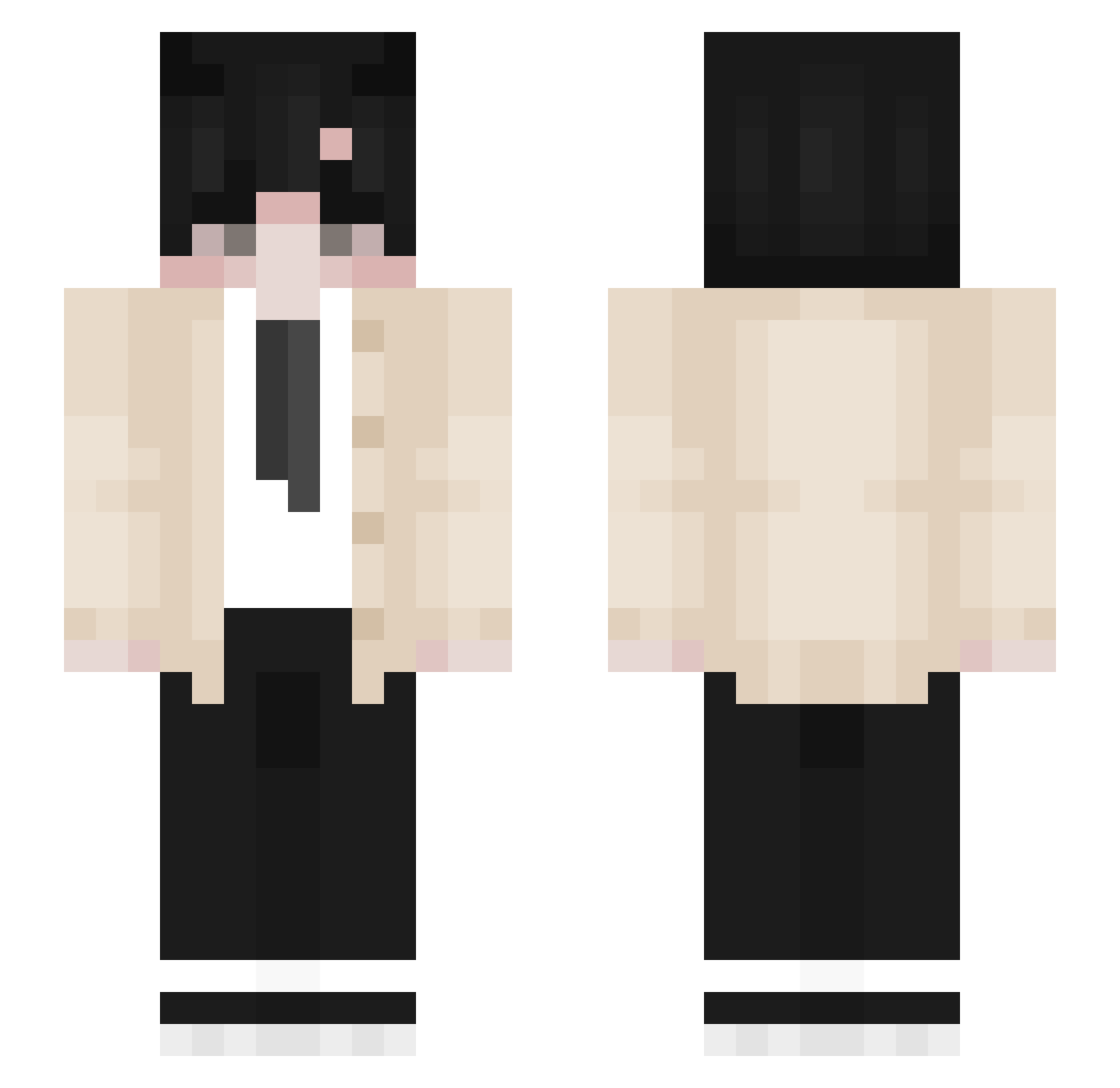 L9K4 Minecraft skin, front and back view