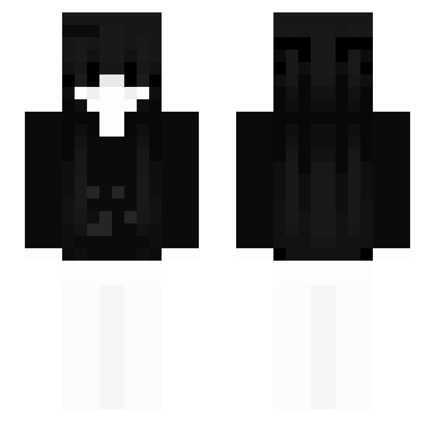 sunveill Minecraft skin, front and back view