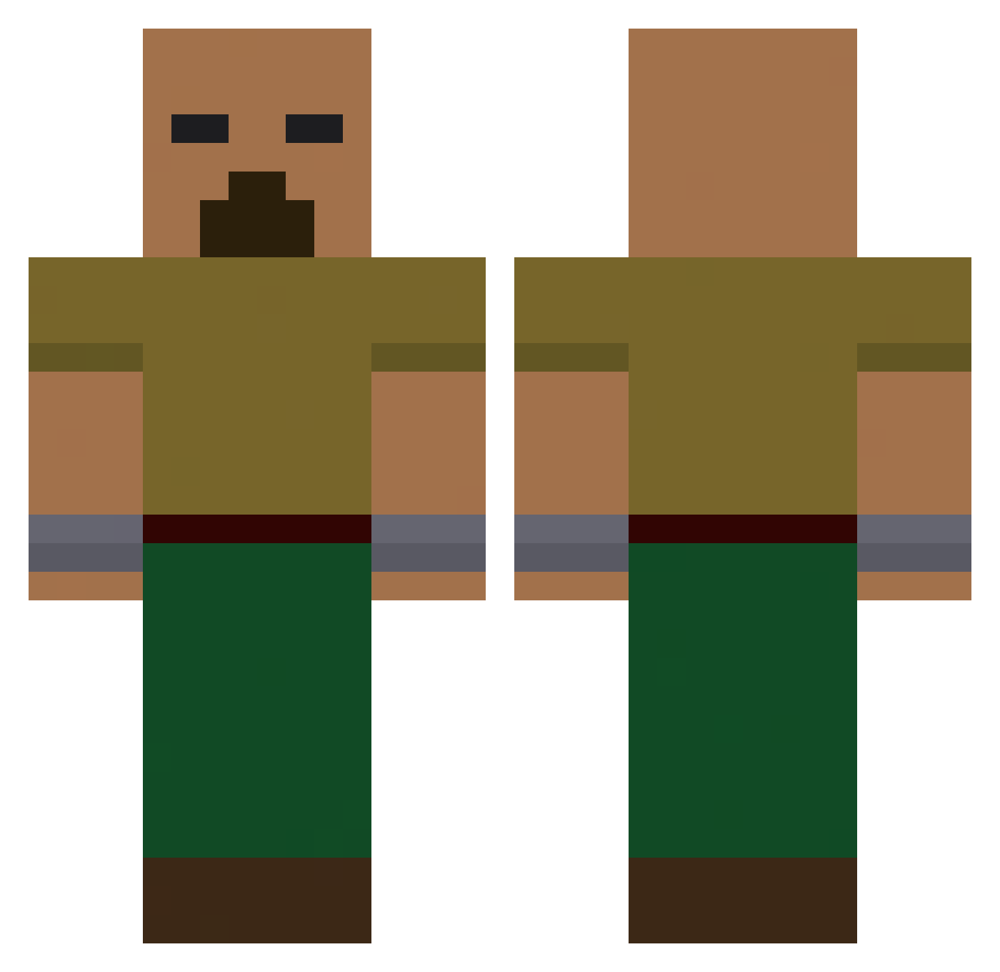 tengis21 Minecraft skin, front and back view