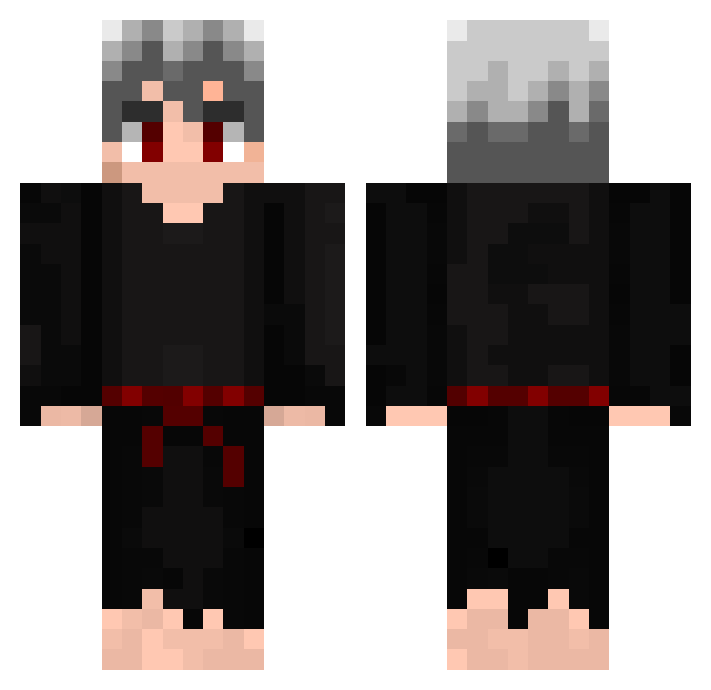 iPabloGod Minecraft skin, front and back view