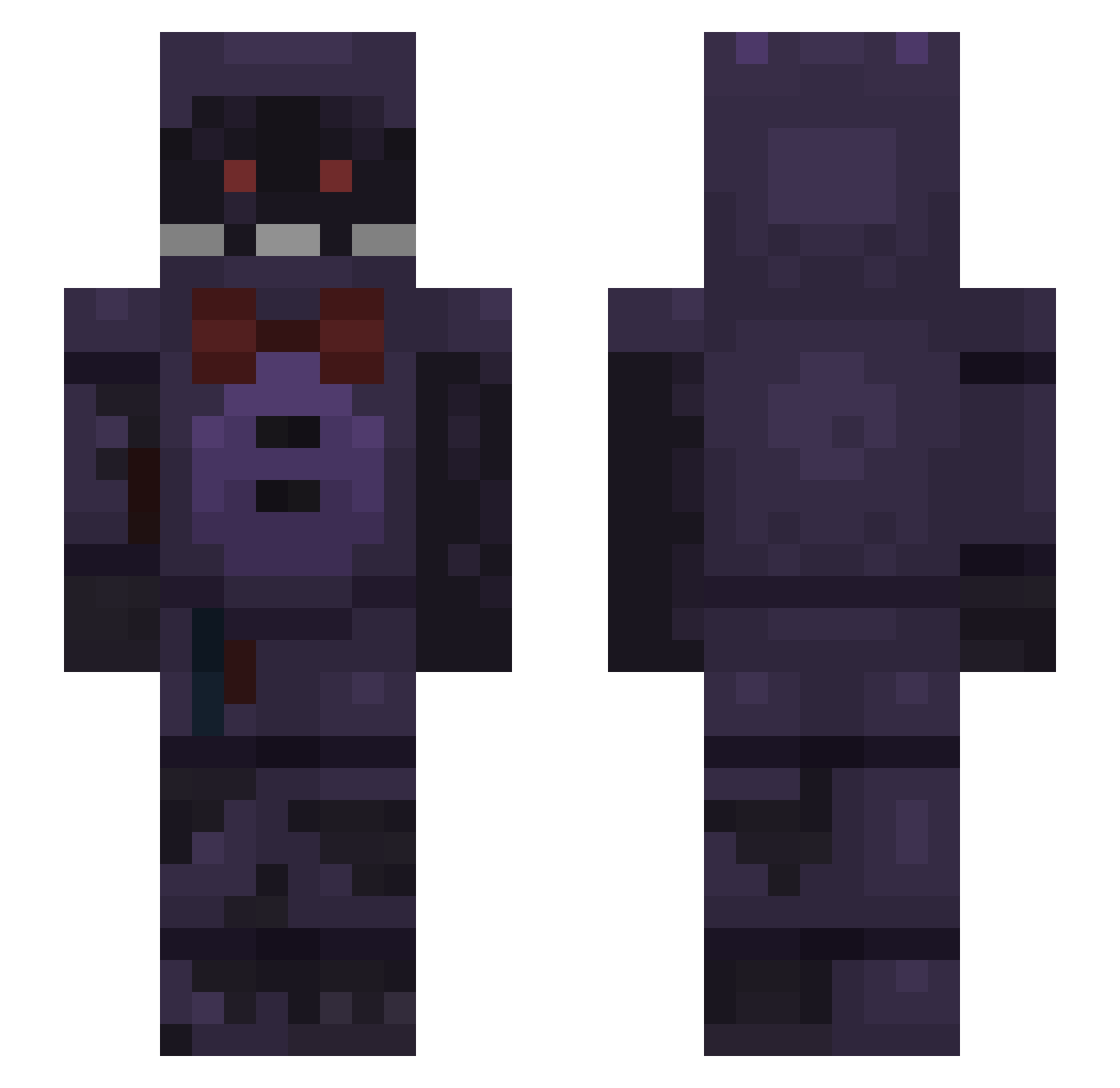 2ufjwjdkdjwk Minecraft skin, front and back view