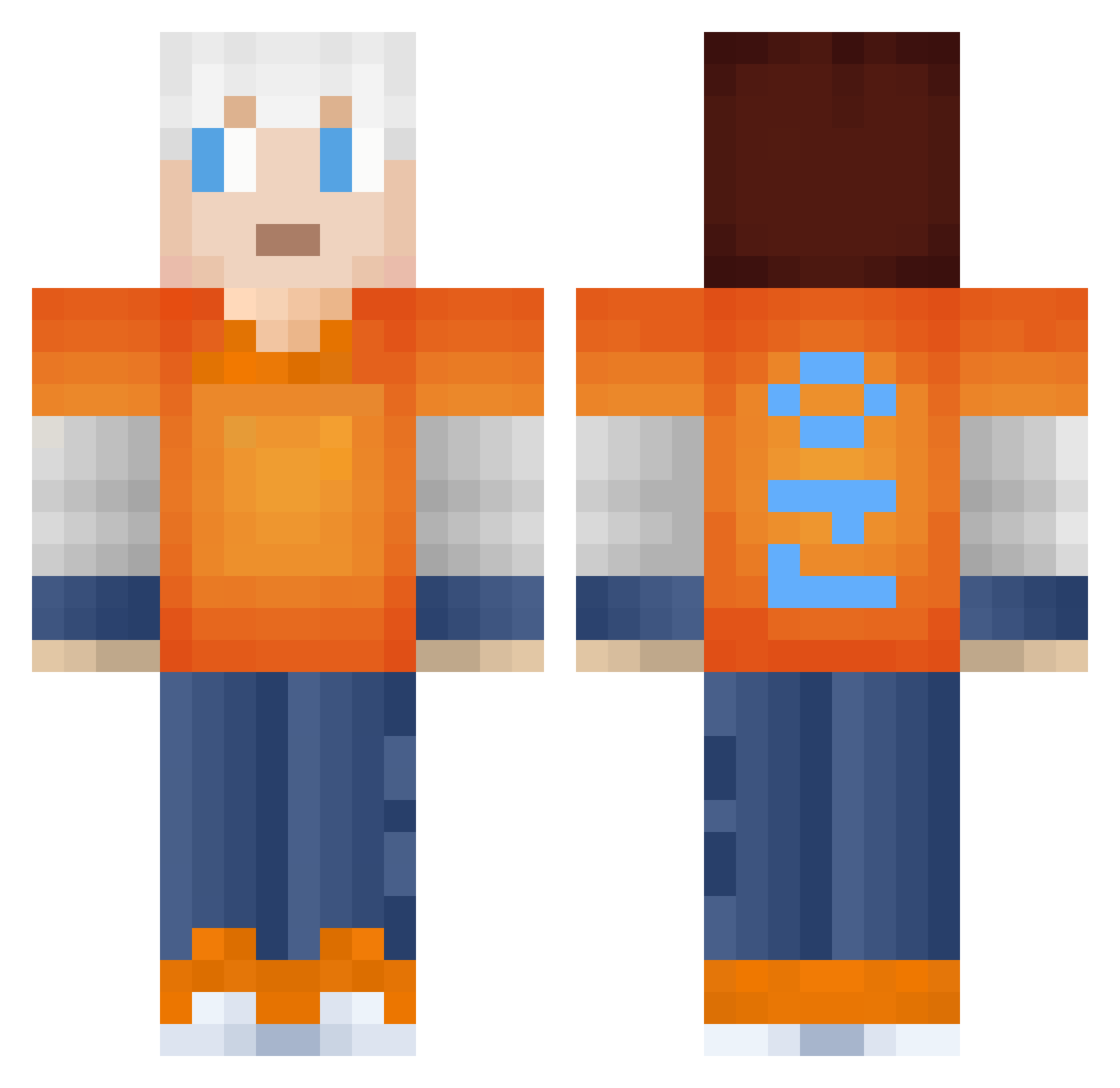 r1ch2rd Minecraft skin, front and back view
