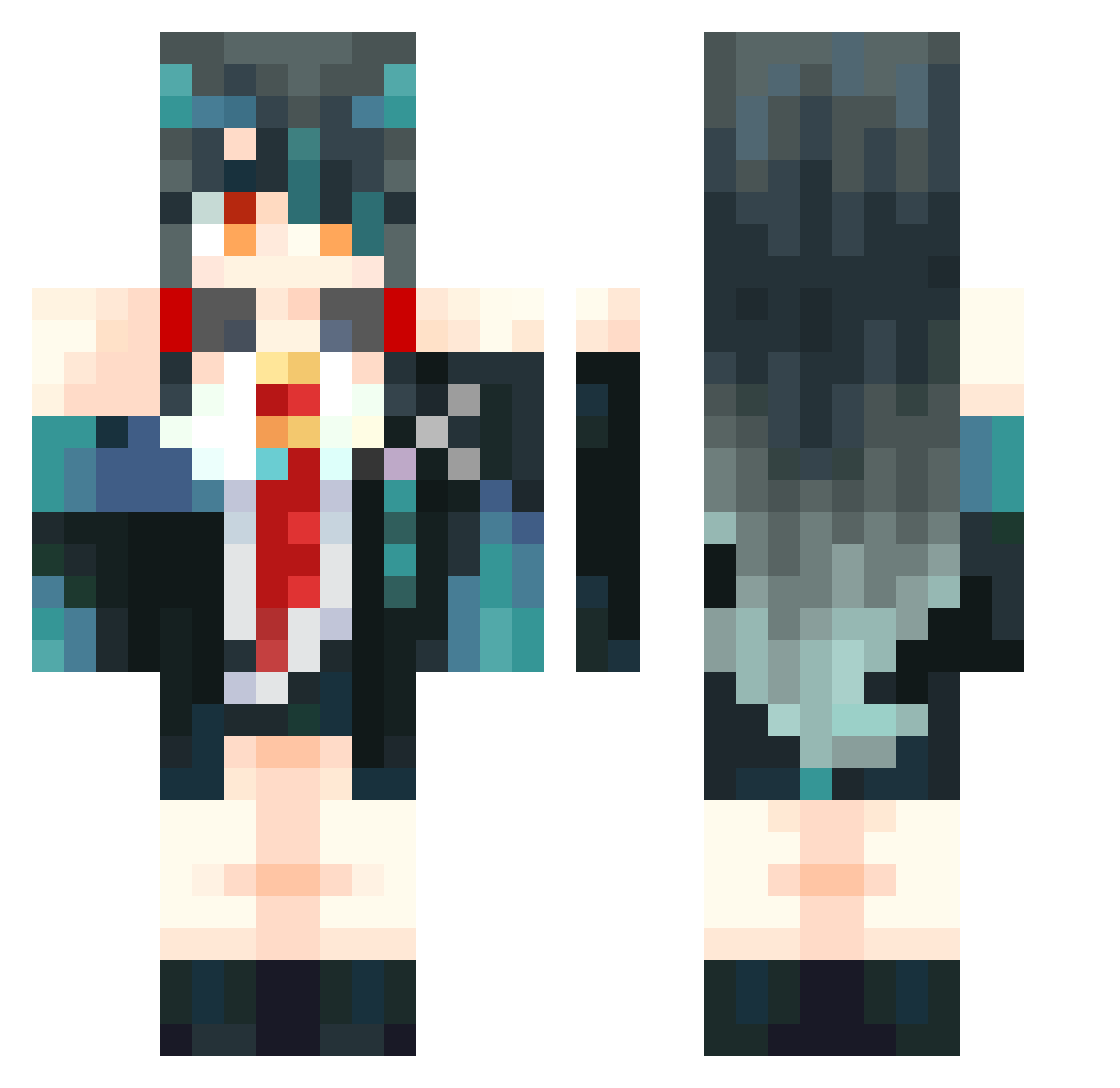 baigei1919 Minecraft skin, front and back view
