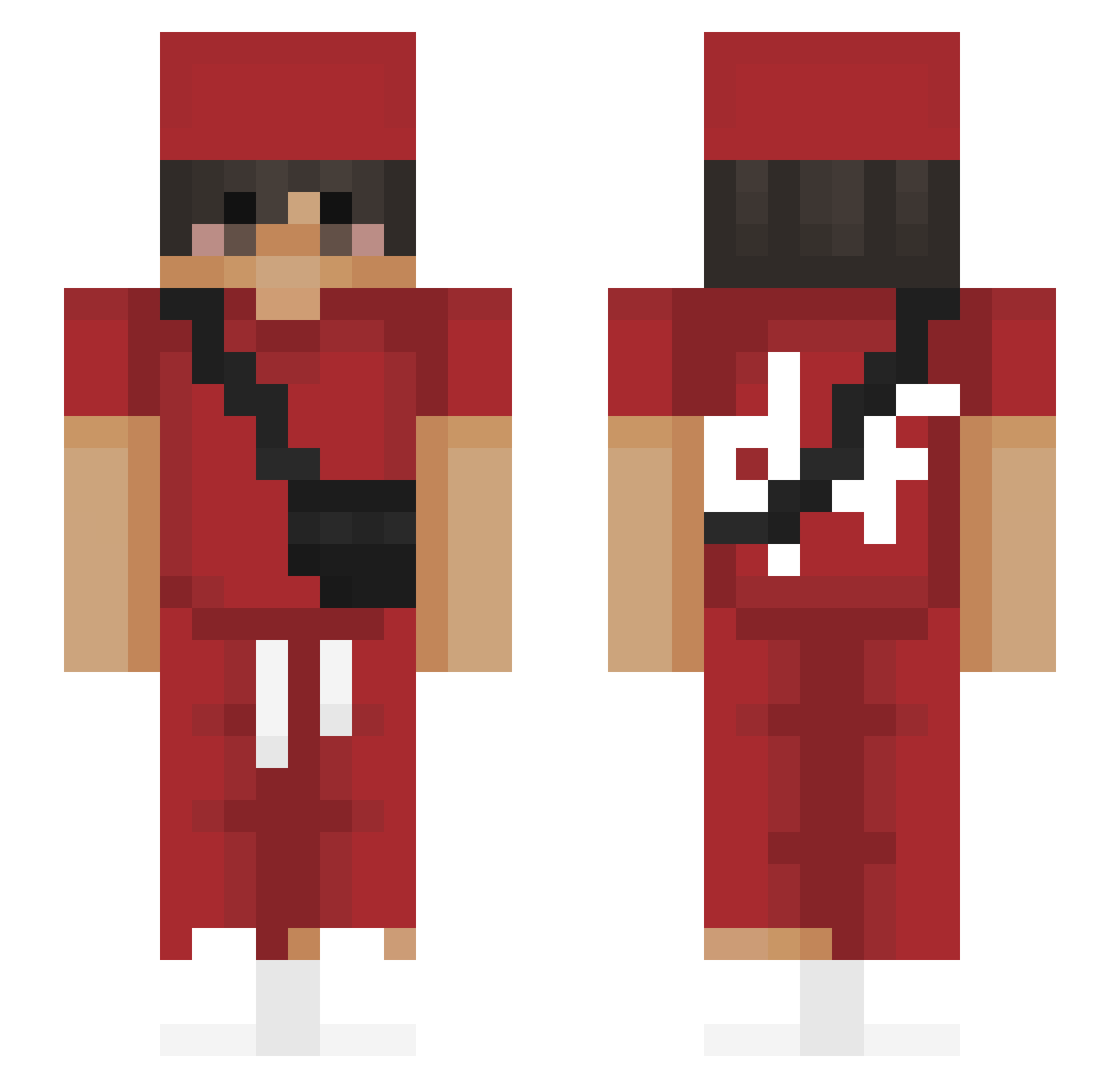 Twix_Mv Minecraft skin, front and back view