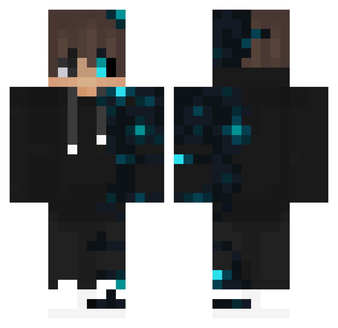 thenobodynoo Minecraft skin, front and back view