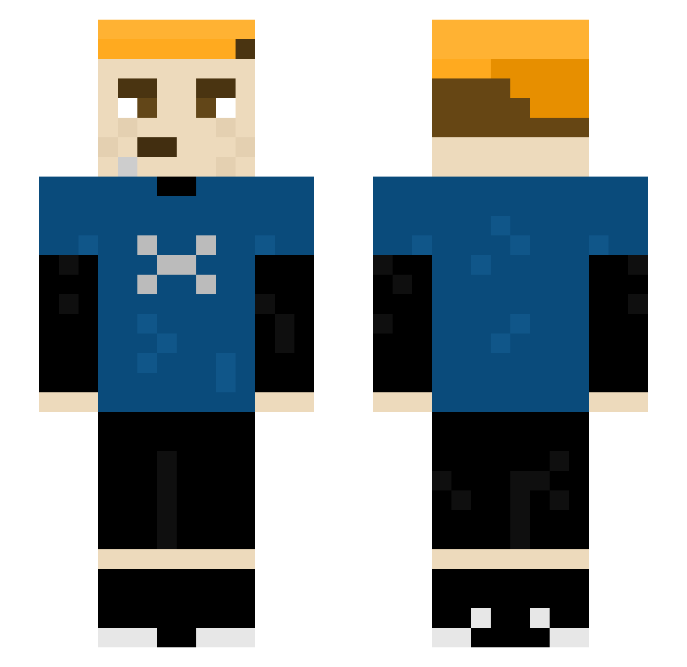 T_B0I Minecraft skin, front and back view