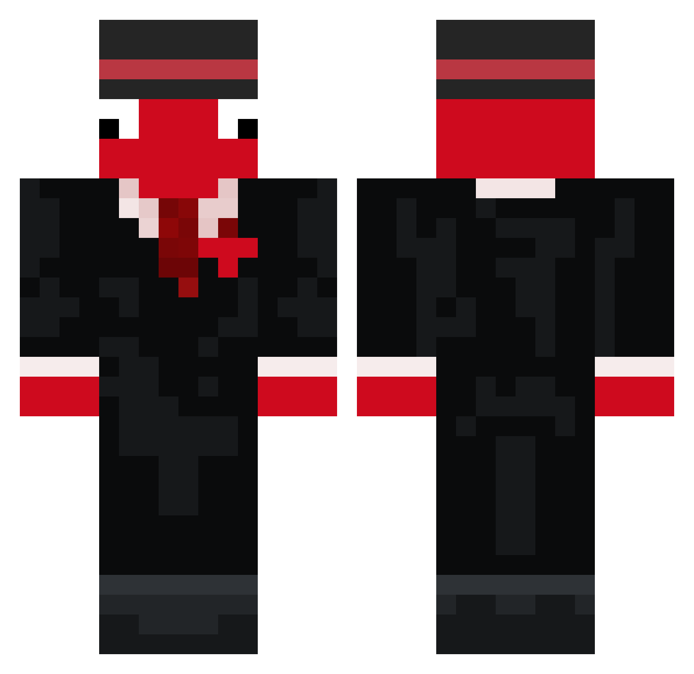 Rayquaza09875 Minecraft skin, front and back view