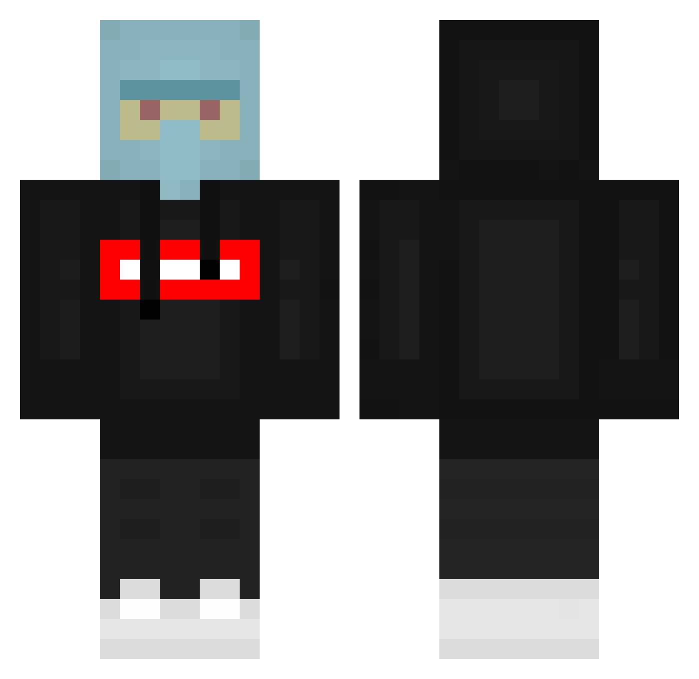 _LeqitVali Minecraft skin, front and back view