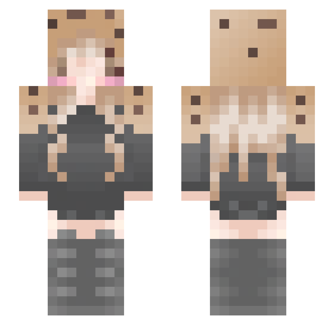 Z0mb1_Sm4shr Minecraft skin, front and back view