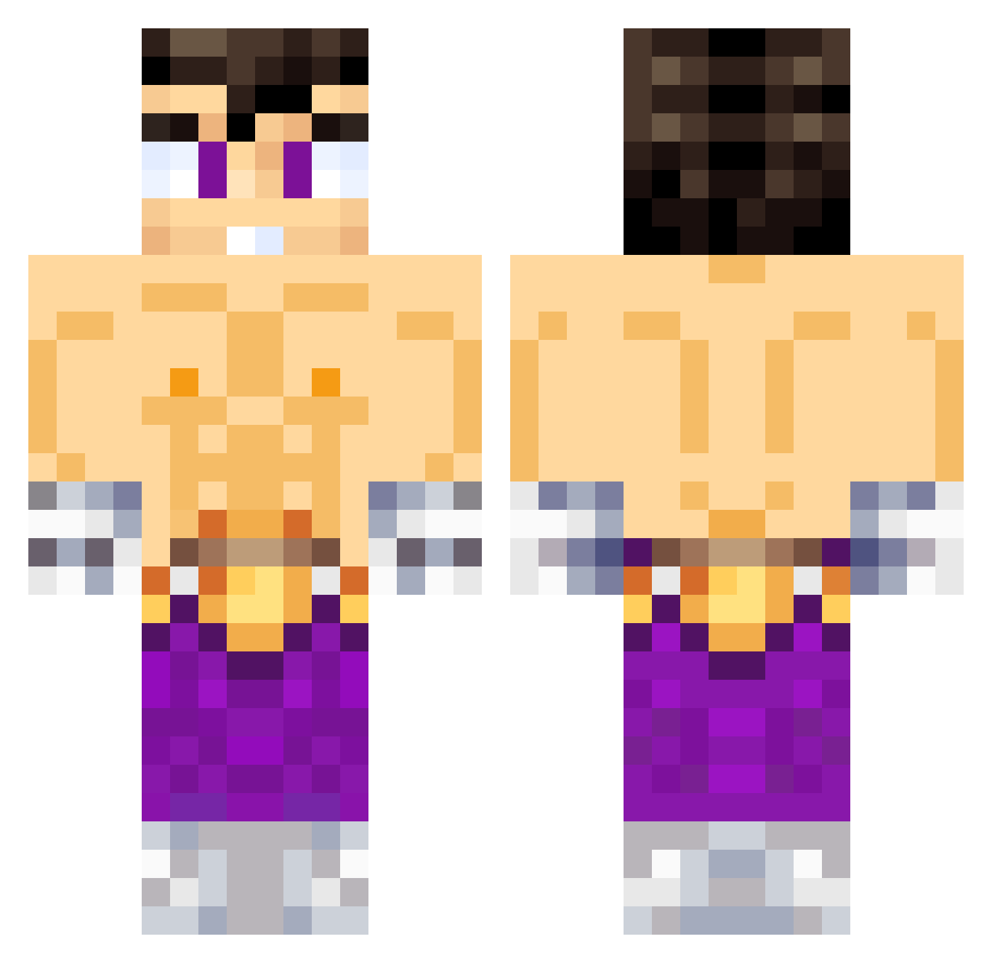 YOsoyIanESP Minecraft skin, front and back view