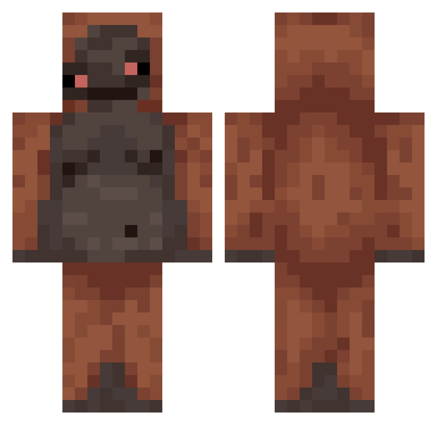 NICEGM2634 Minecraft skin, front and back view