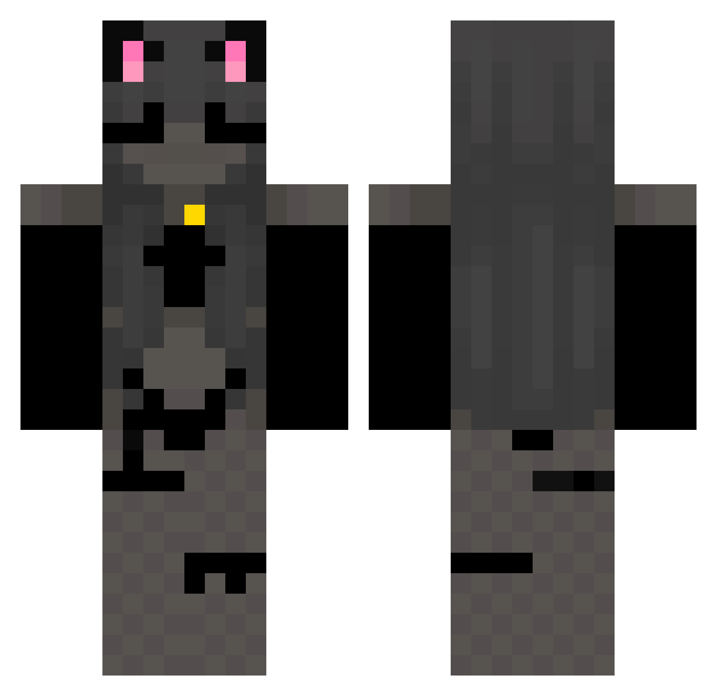 dami252 Minecraft skin, front and back view