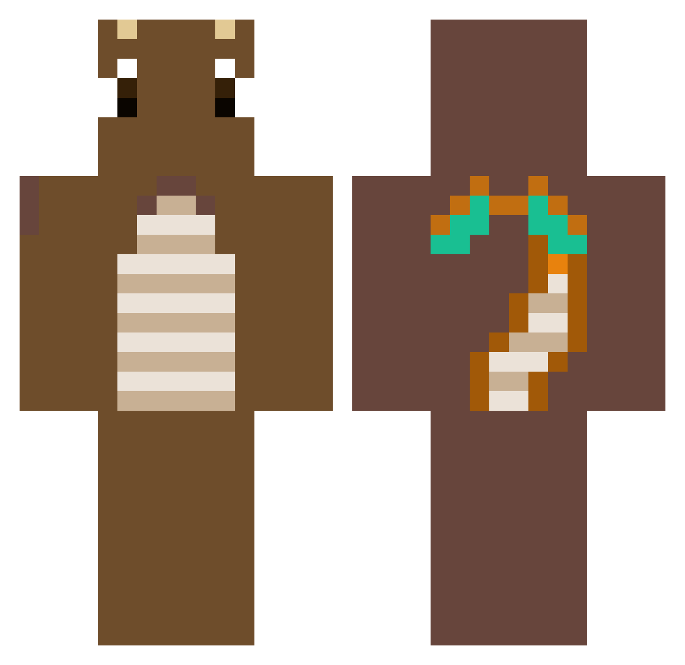 remencegro Minecraft skin, front and back view