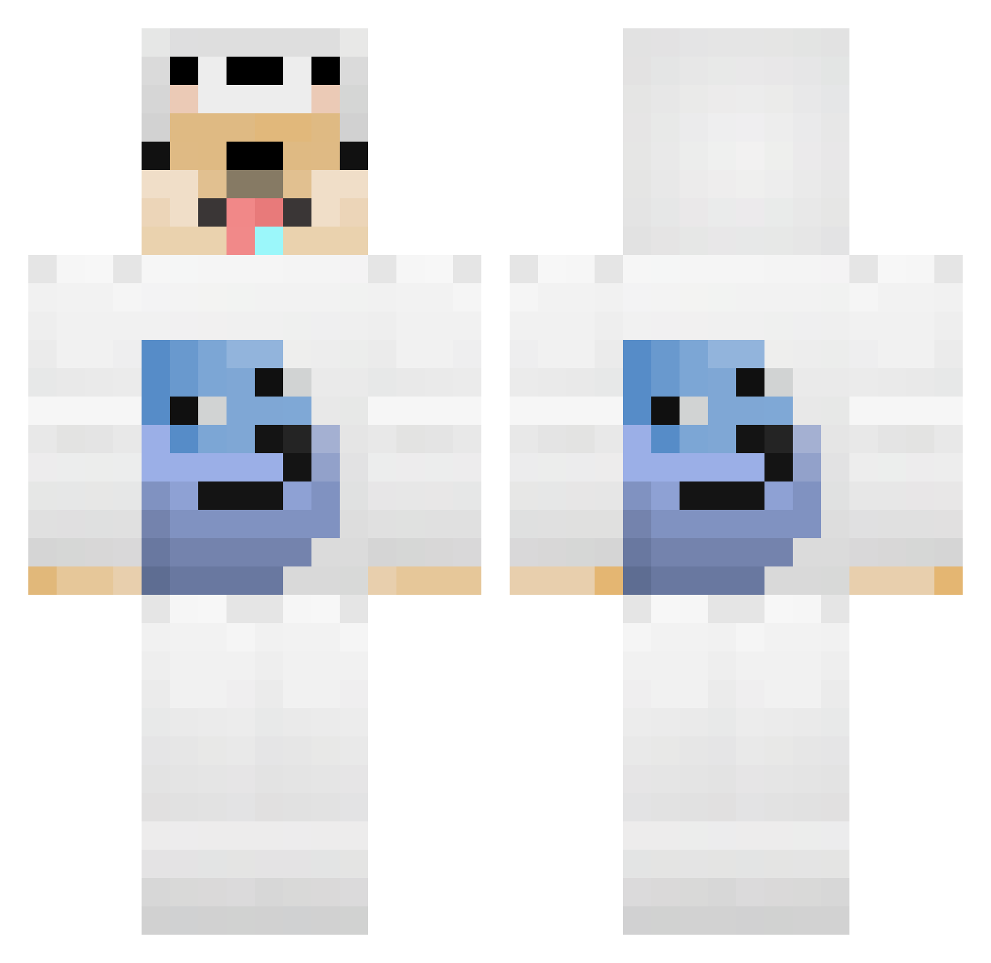 thecanadiandude Minecraft skin, front and back view