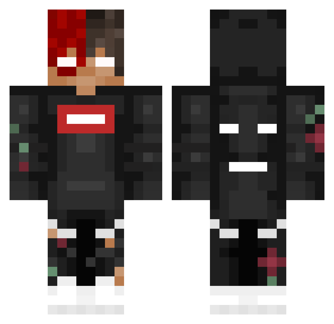 NoRespectUS_ Minecraft skin, front and back view