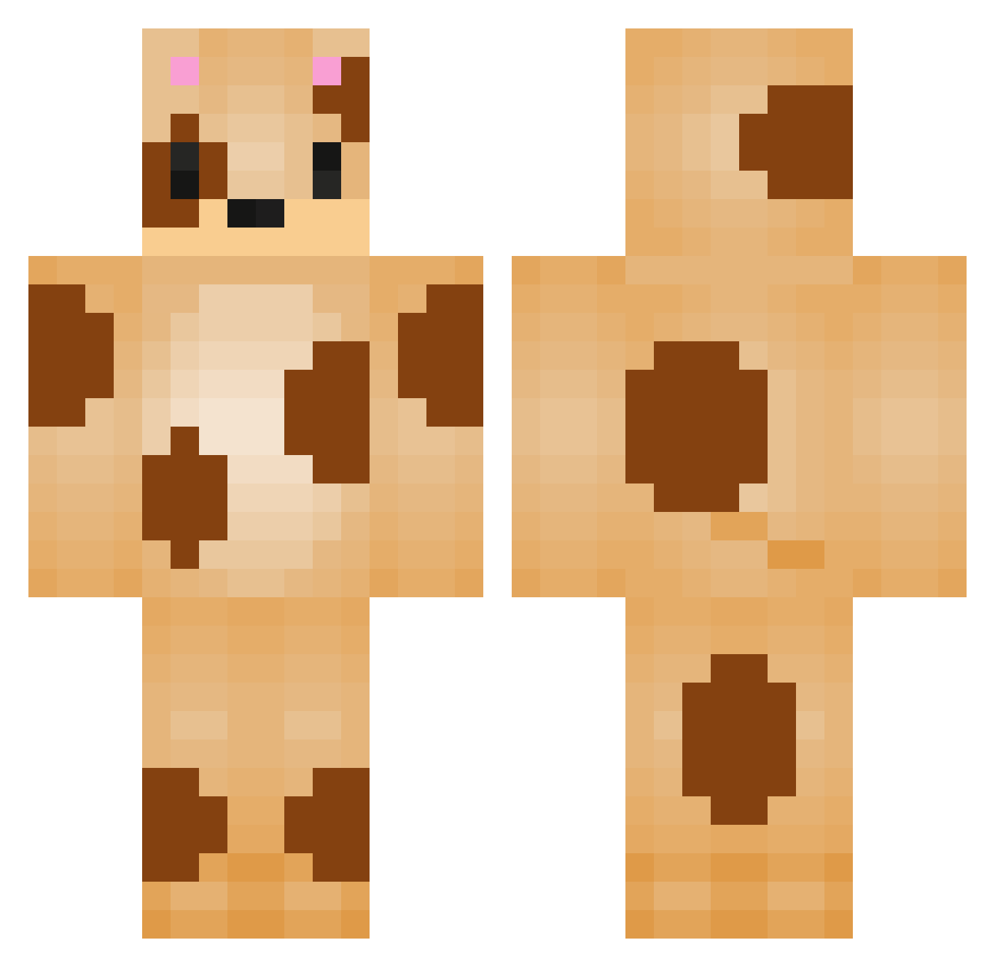 scodeur Minecraft skin, front and back view