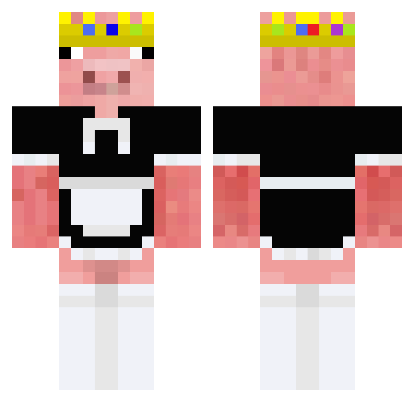 That1spedkid22 Minecraft skin, front and back view