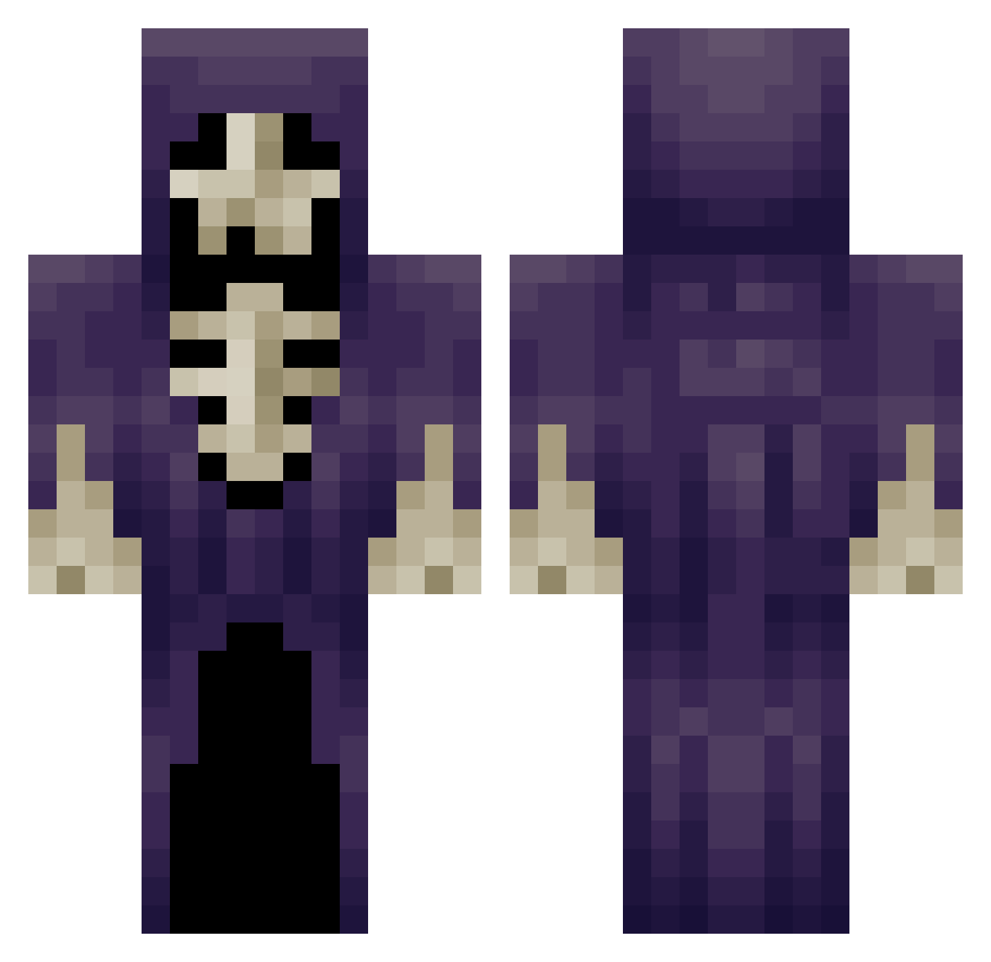 GGNubsGetRekt Minecraft skin, front and back view