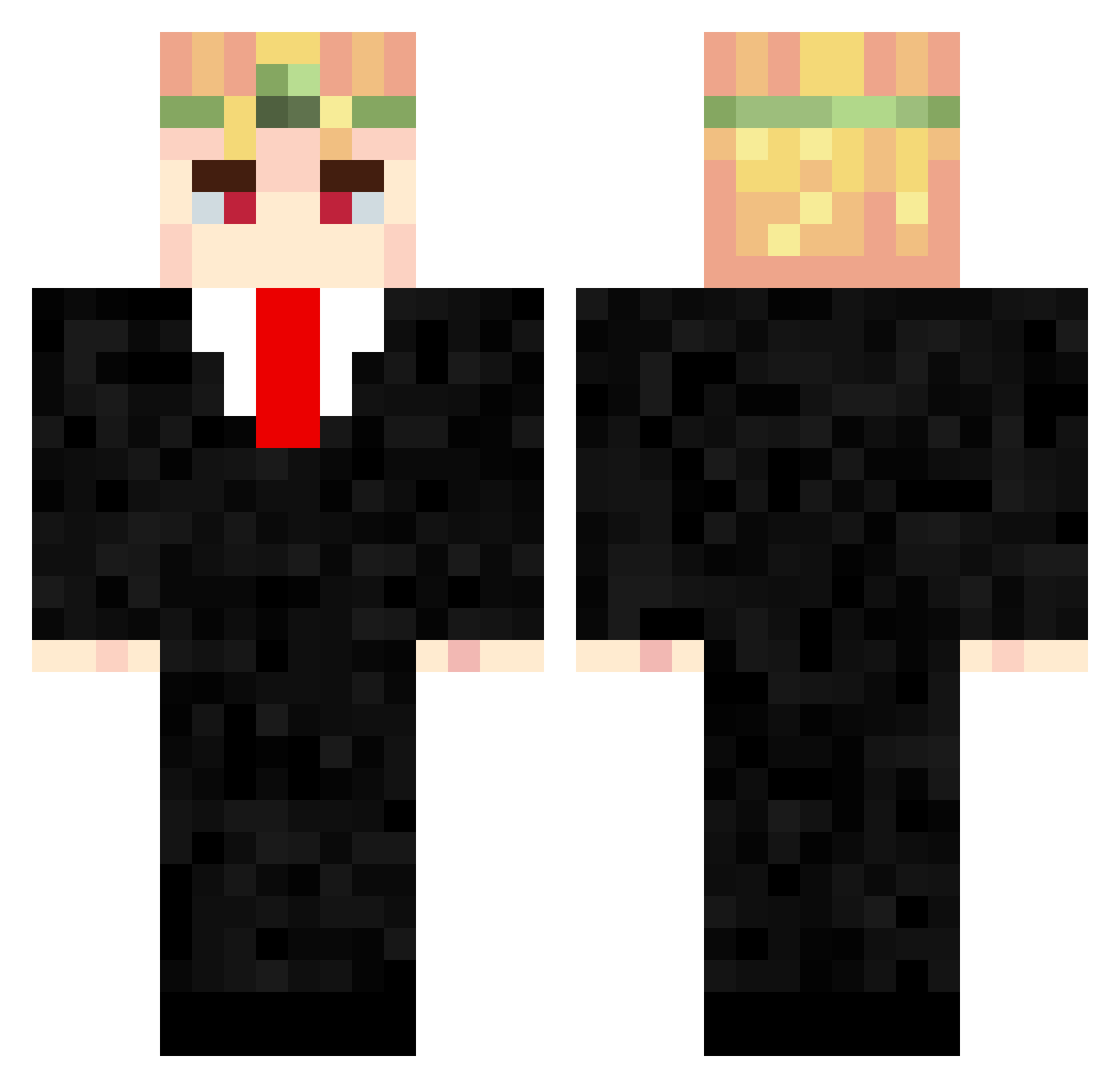 KRISWINS1234567 Minecraft skin, front and back view